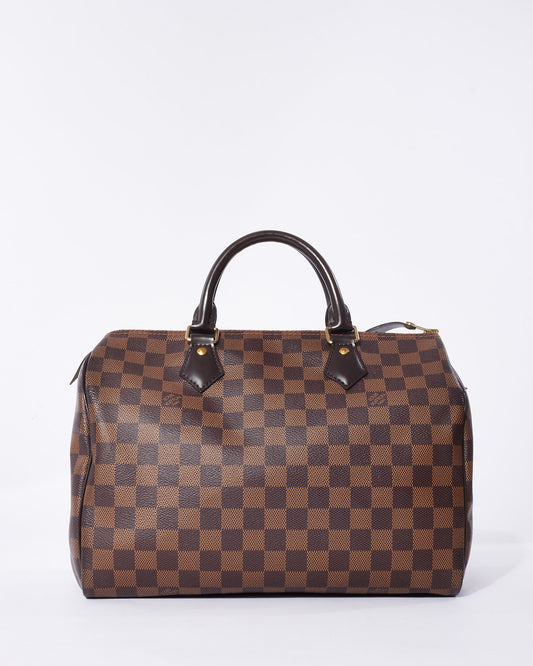 Louis Vuitton Damier Ebene Coated Canvas Speedy 30