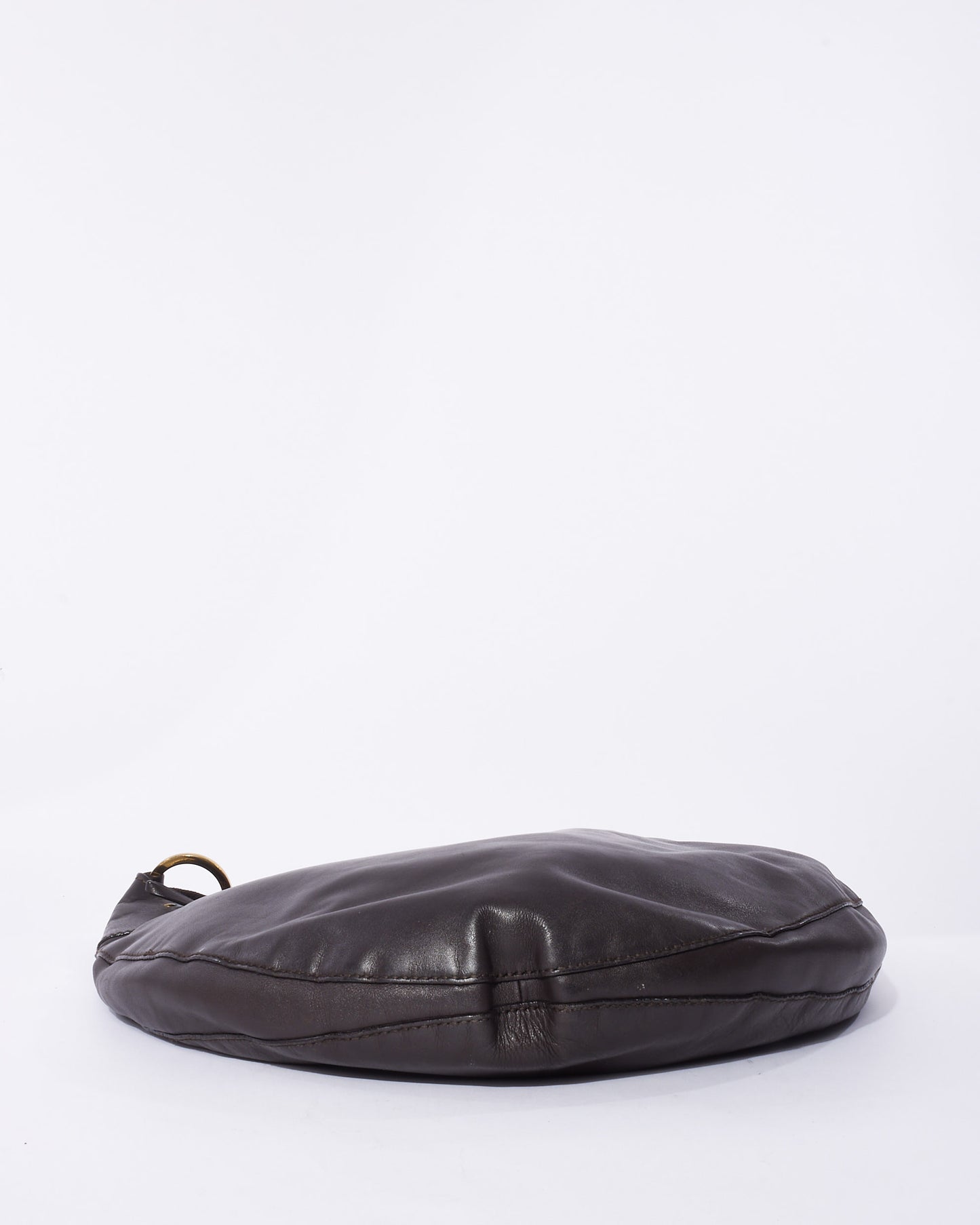 Gucci Vintage Brown Leather Hobo Bag