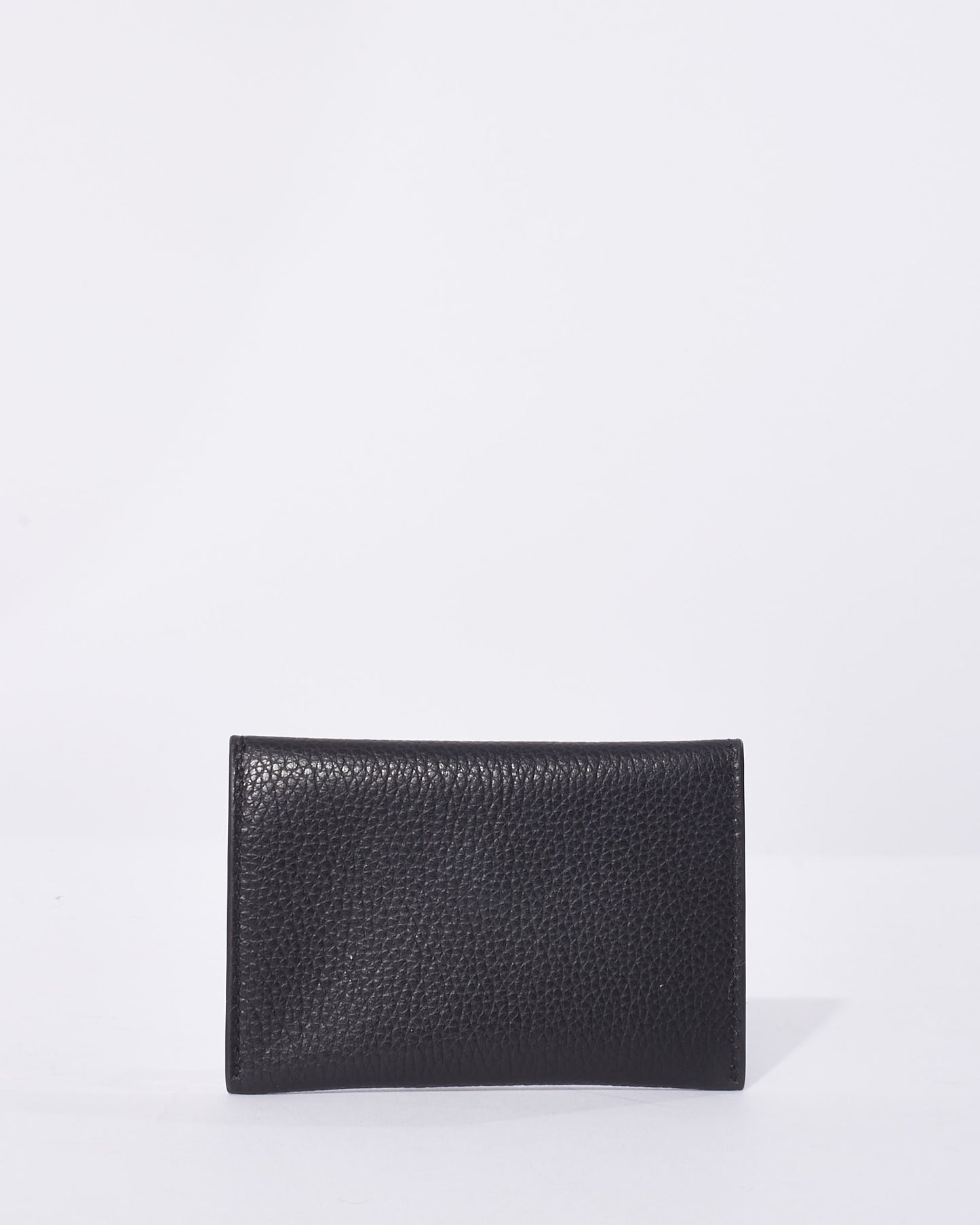 Alexander McQueen Black Leather Skull Card Holder