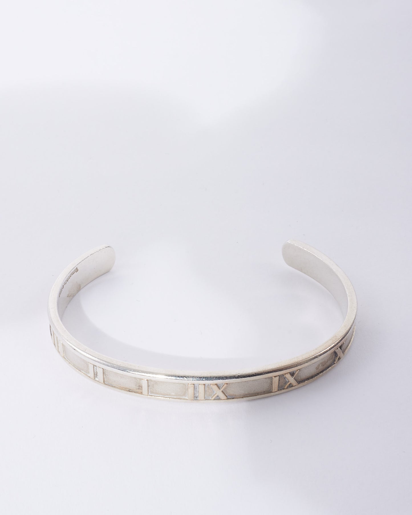 Tiffany 
Co. Silver Atlas Roman Numeral Cuff Bracelet