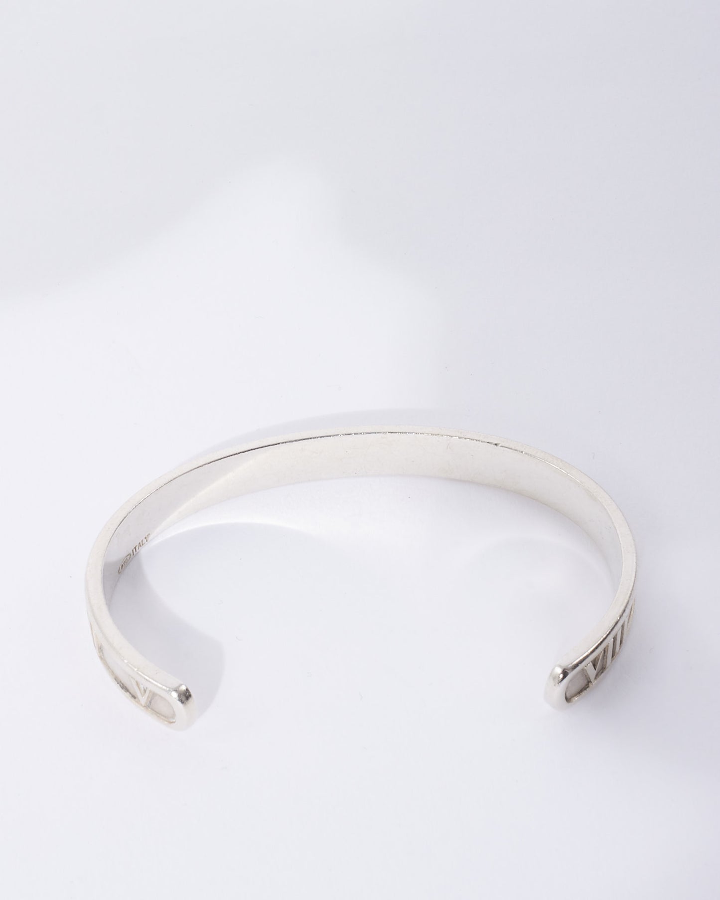 Tiffany 
Co. Silver Atlas Roman Numeral Cuff Bracelet