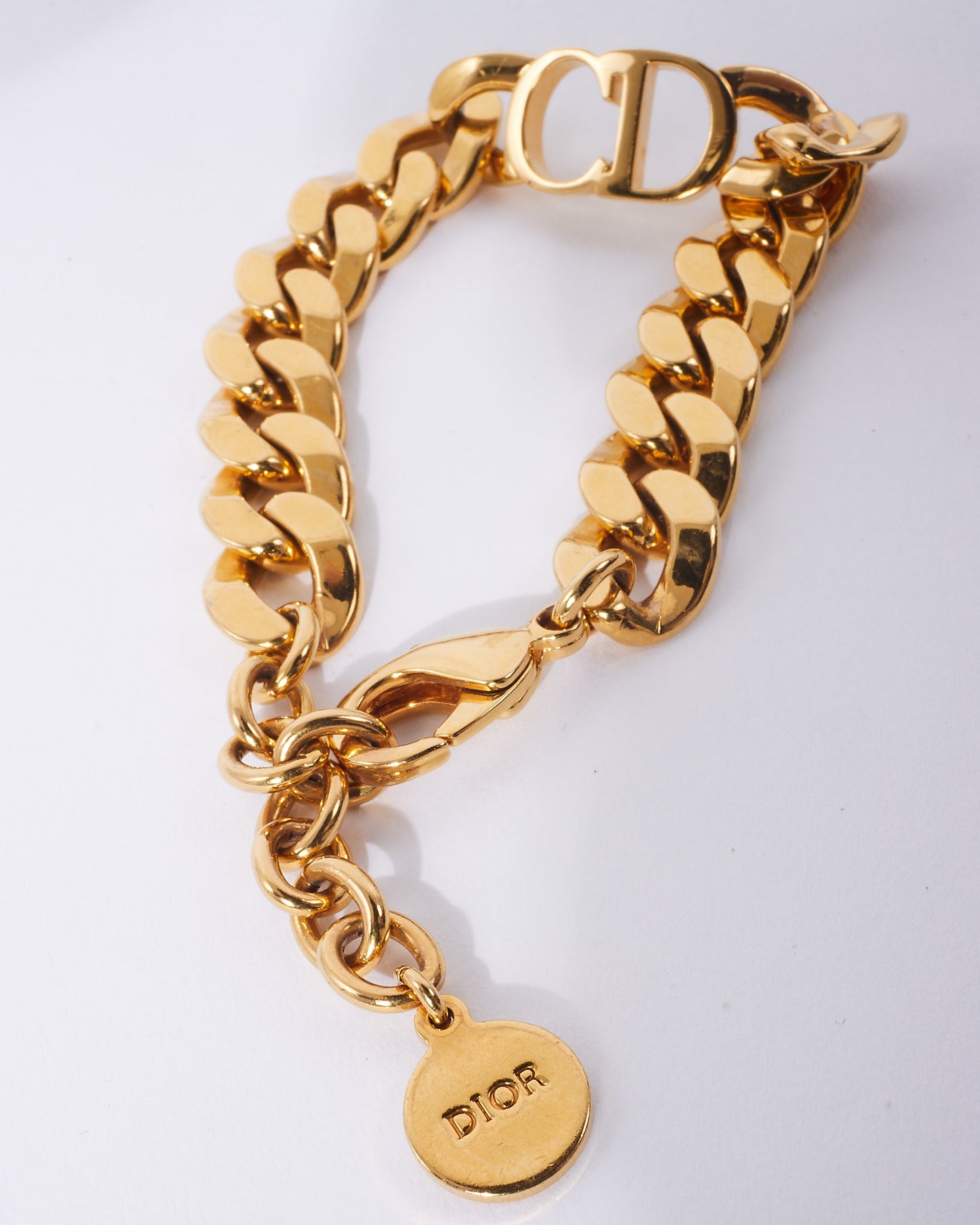 Dior Gold "Danseuse Etoile" Logo Bracelet