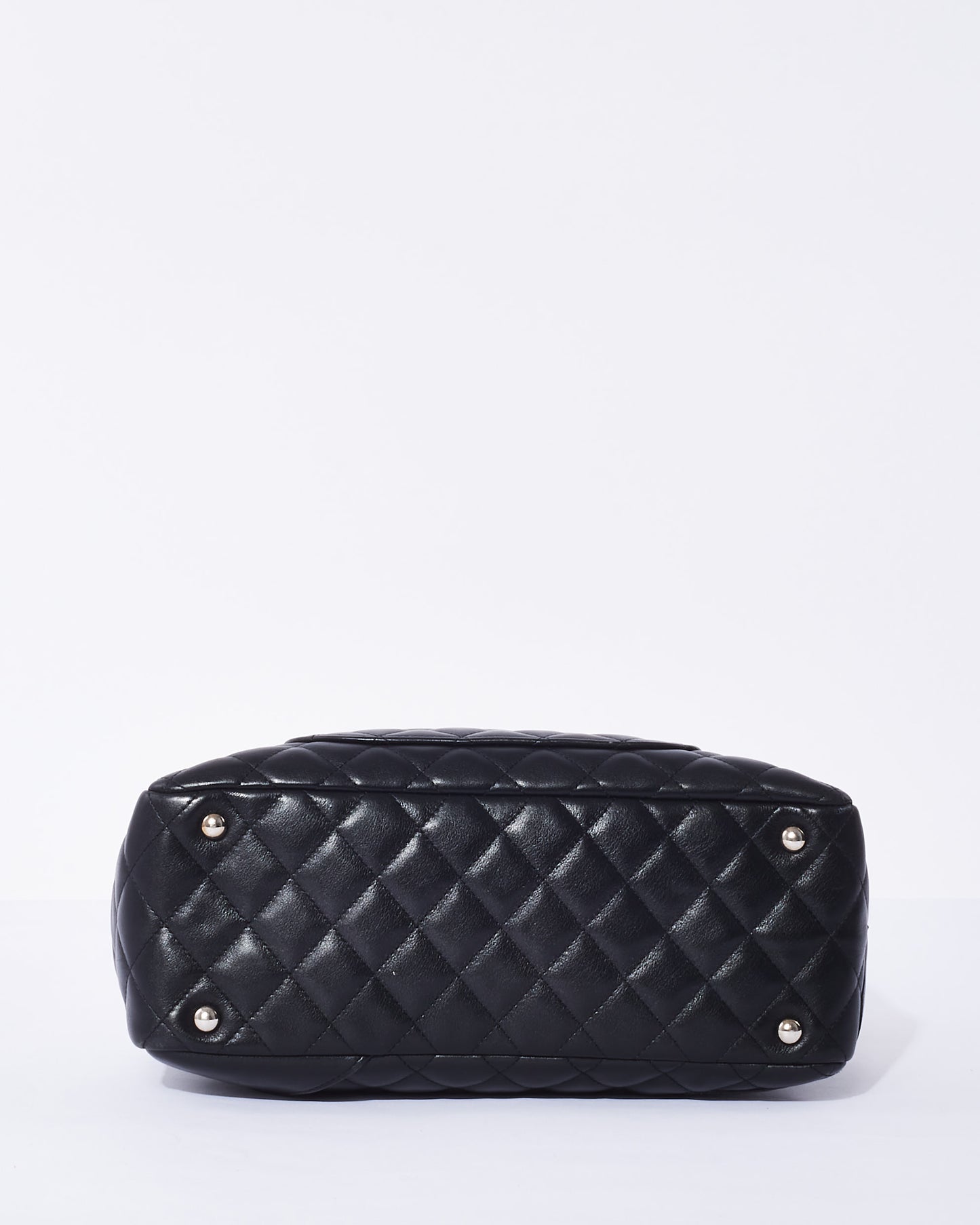 Chanel Vintage Black Leather Cambon Shoulder Bag