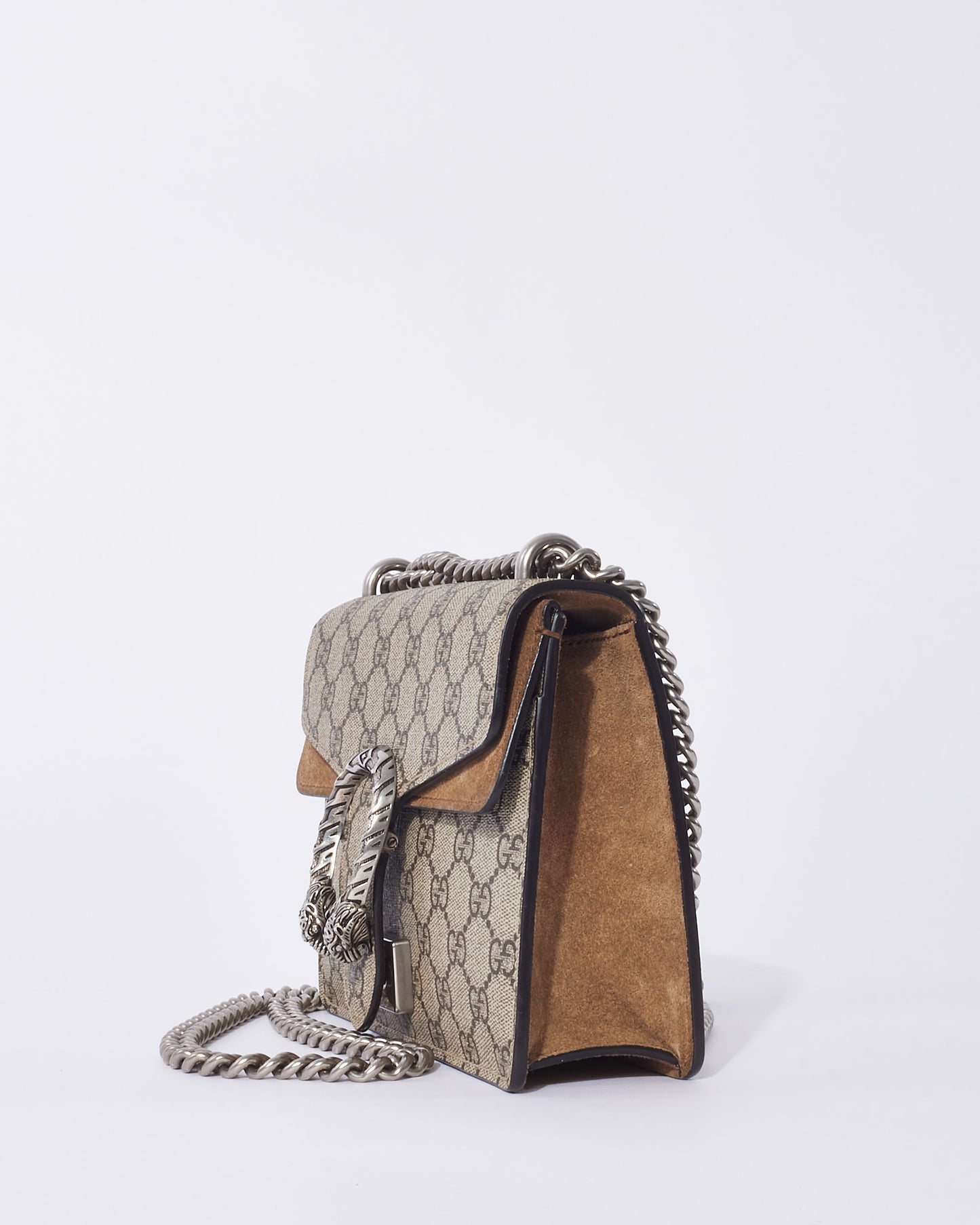 Gucci Taupe GG Supreme Monogram Canvas Mini Dionysus Bag