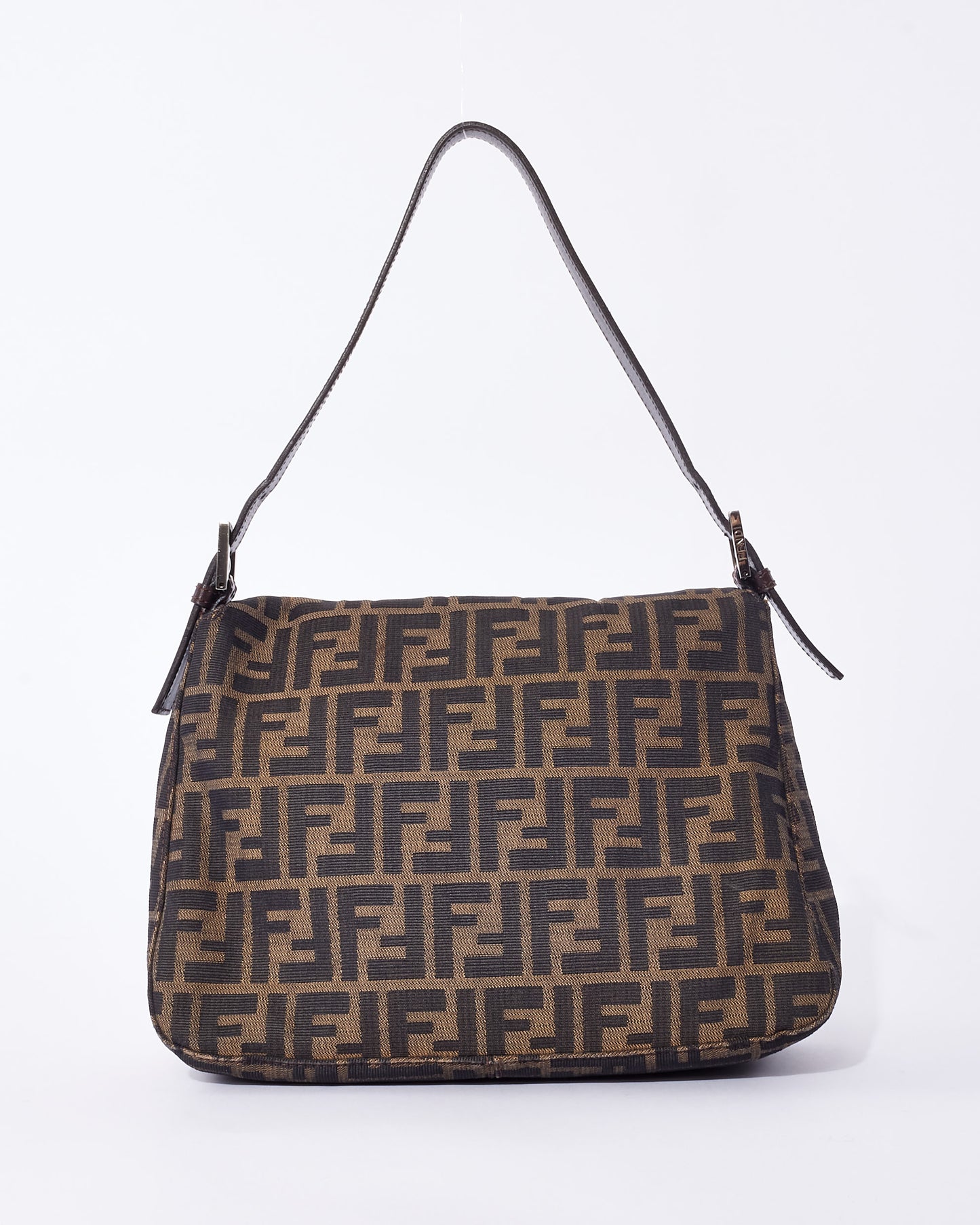 Fendi Zucca Canvas Mama Baguette Shoulder Bag