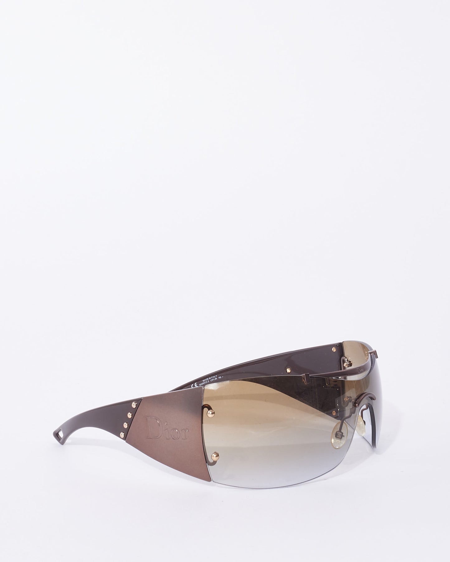 Dior Vintage Brown Shield Diorito 2 Sunglasses