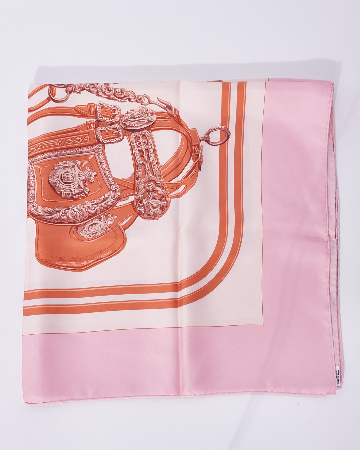 Hermès Light Pink Multi "Brides De Gala" Silk Scarf