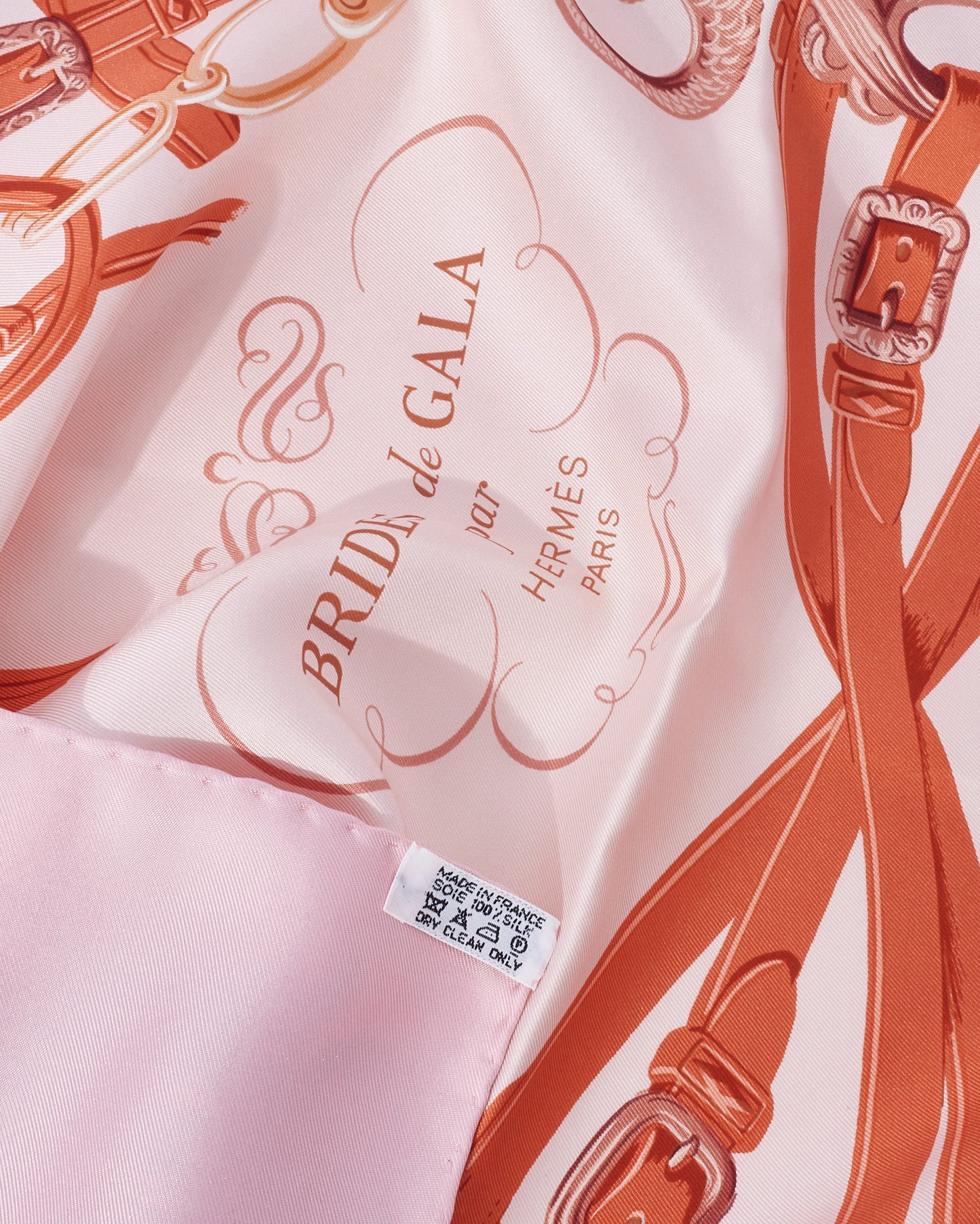 Hermès Light Pink Multi "Brides De Gala" Silk Scarf