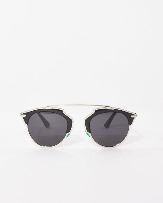 Dior Black/ Silver "So Real" Sunglasses