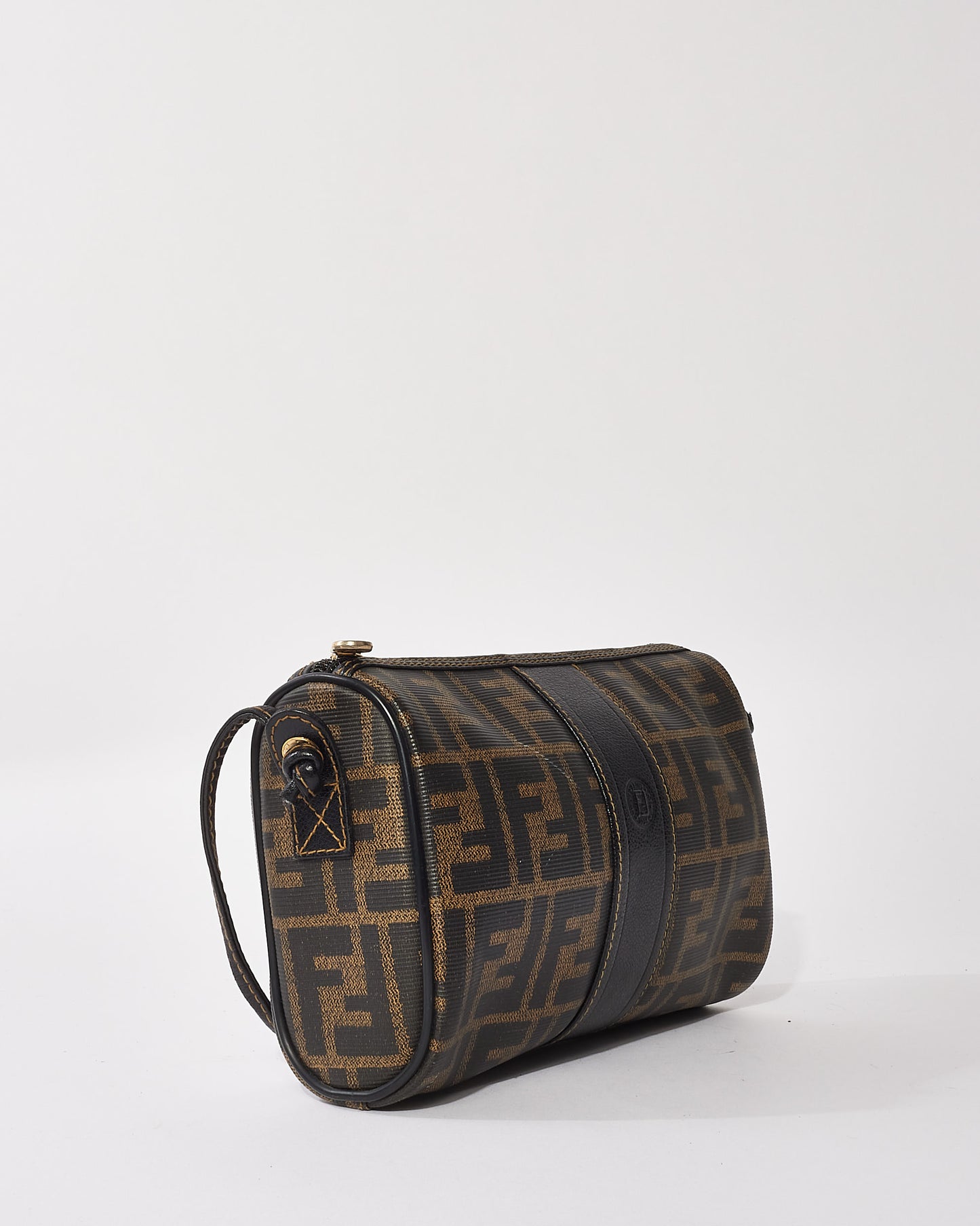 Fendi Vintage Zucca Coated Canvas Crossbody Bag