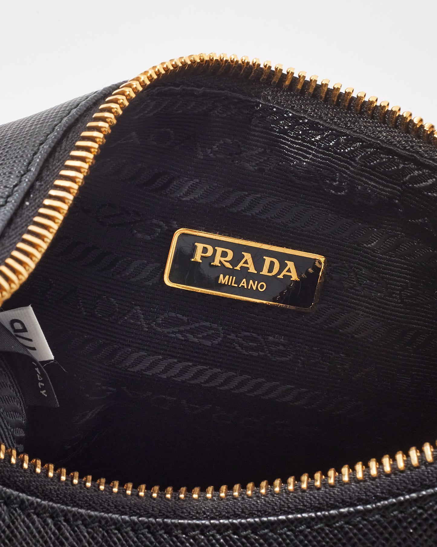 Prada Black Saffiano Leather Re Edition 2005 Crossbody Bag