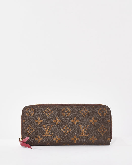 Louis Vuitton Monogram Coated Canvas Clemence Wallet