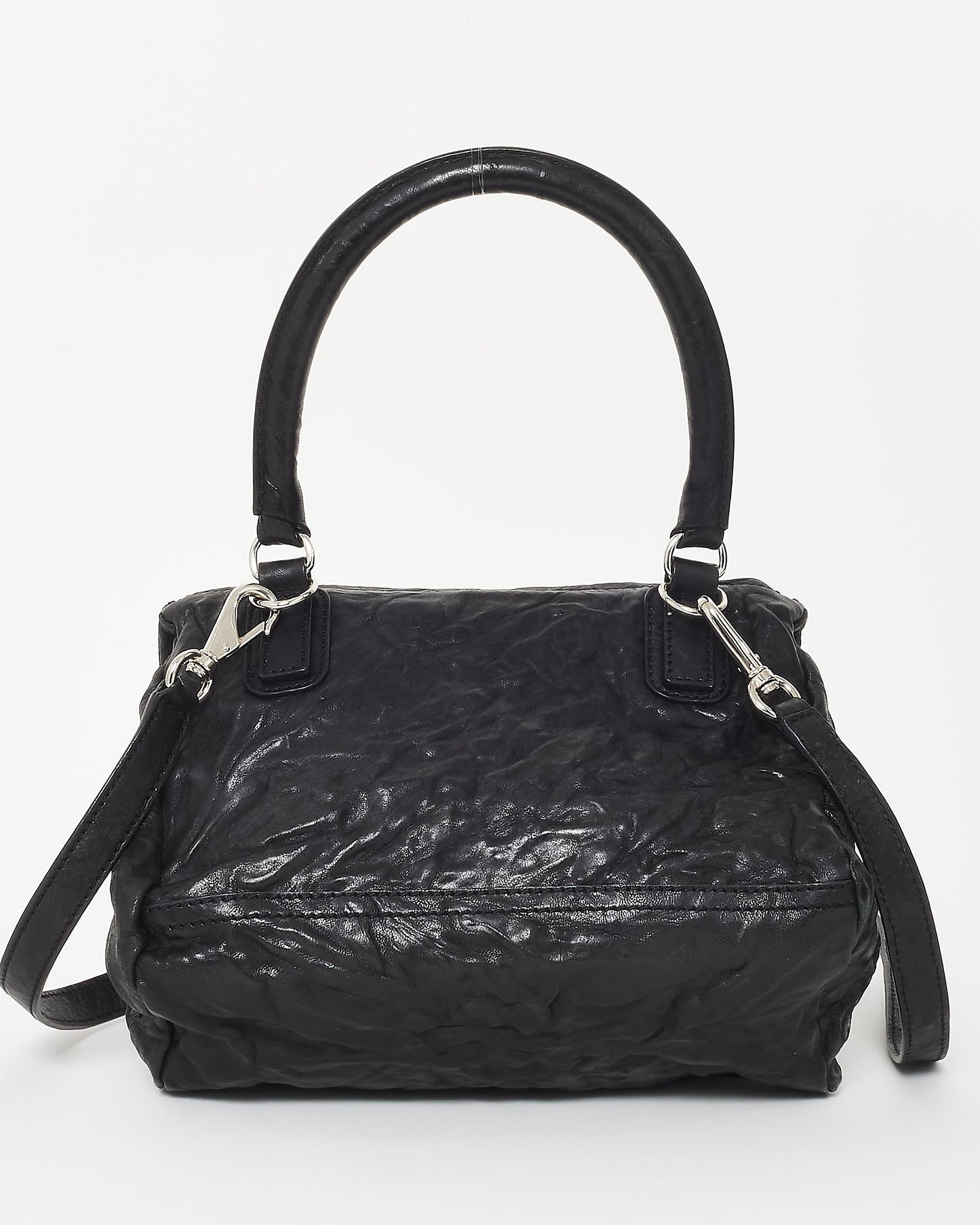 Givenchy Black Crinkle Leather Pandora Bag