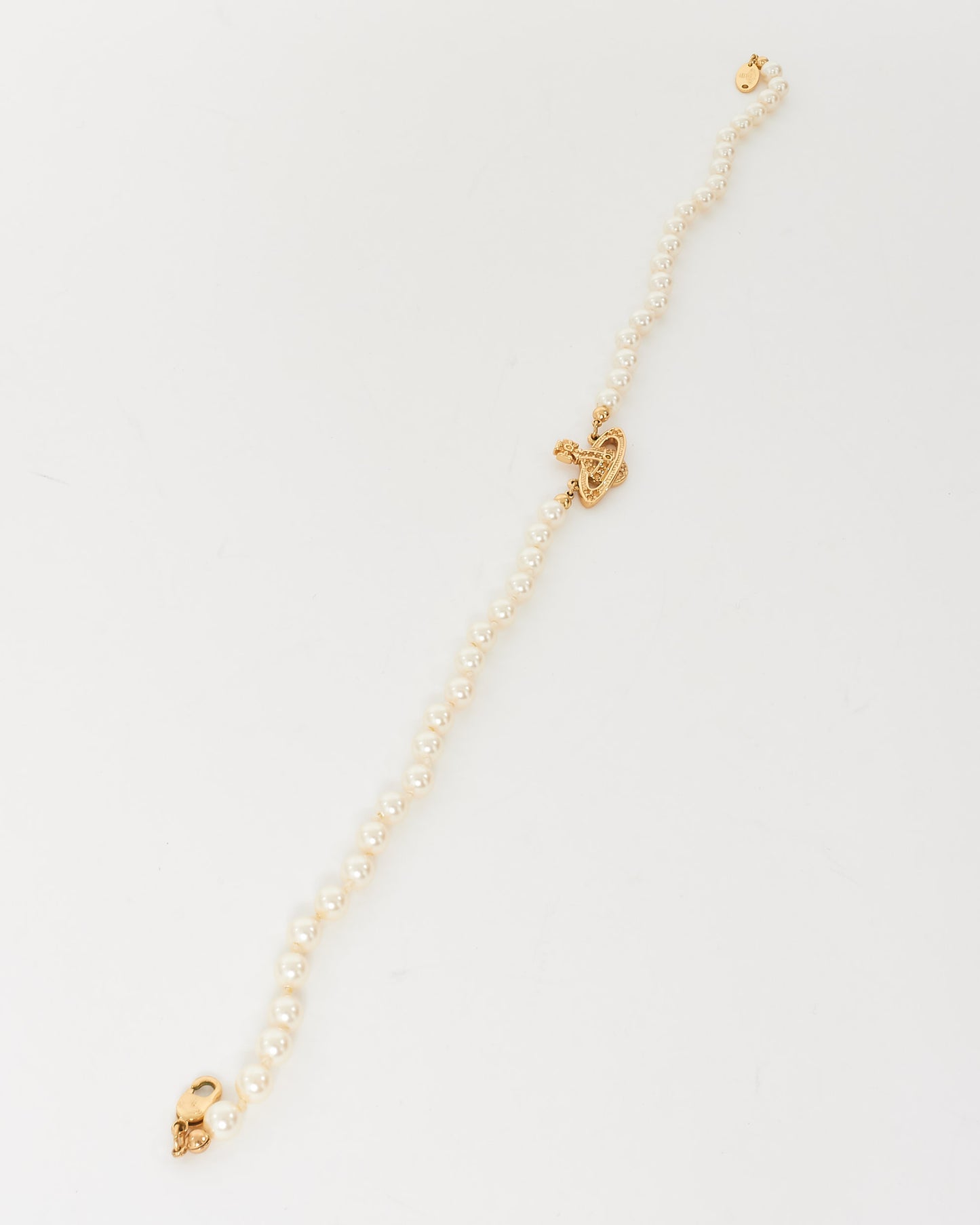 Vivienne Westwood Mini Bas Relief Pearl Choker Necklace