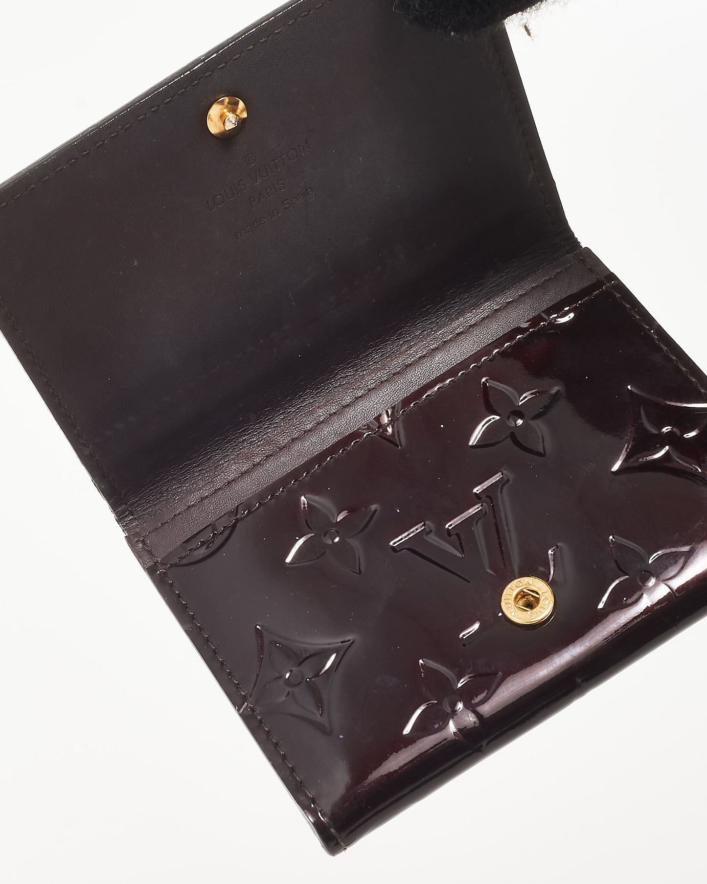 Louis Vuitton Amarante Patent Leather Monogram Card Case