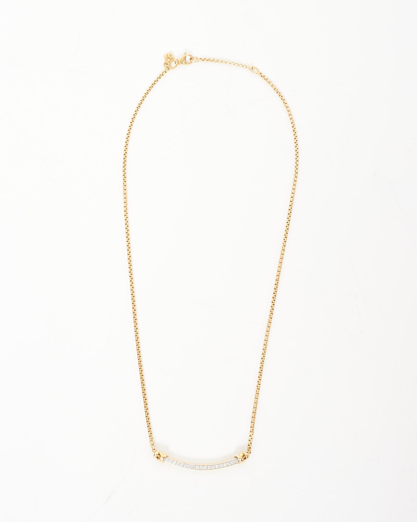 David Yurman 18K Gold 
Diamond Helena Necklace