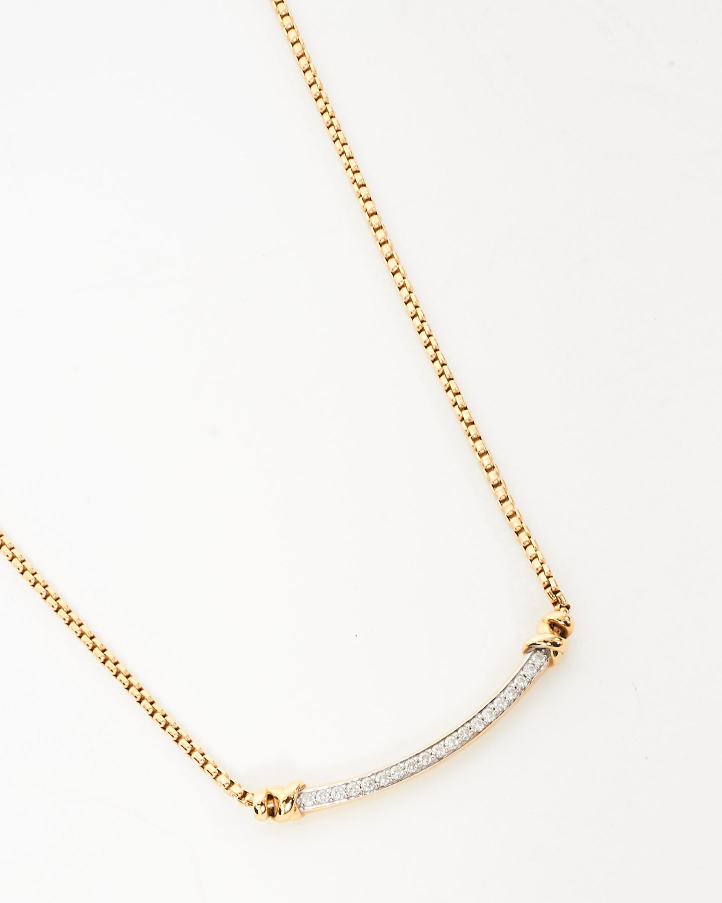 David Yurman 18K Gold 
Diamond Helena Necklace