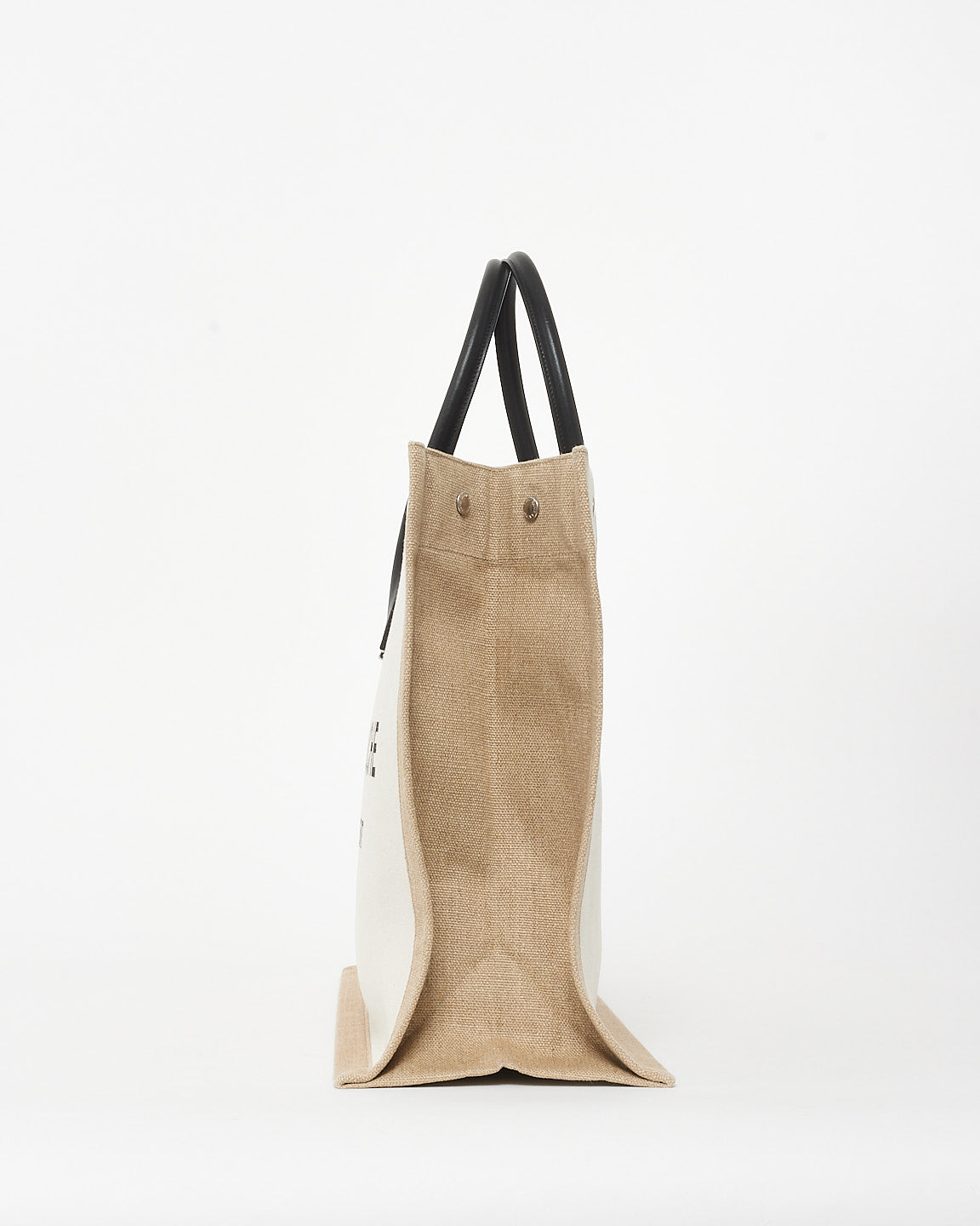 Saint Laurent Beige Canvas Rive Gauche Tote Bag