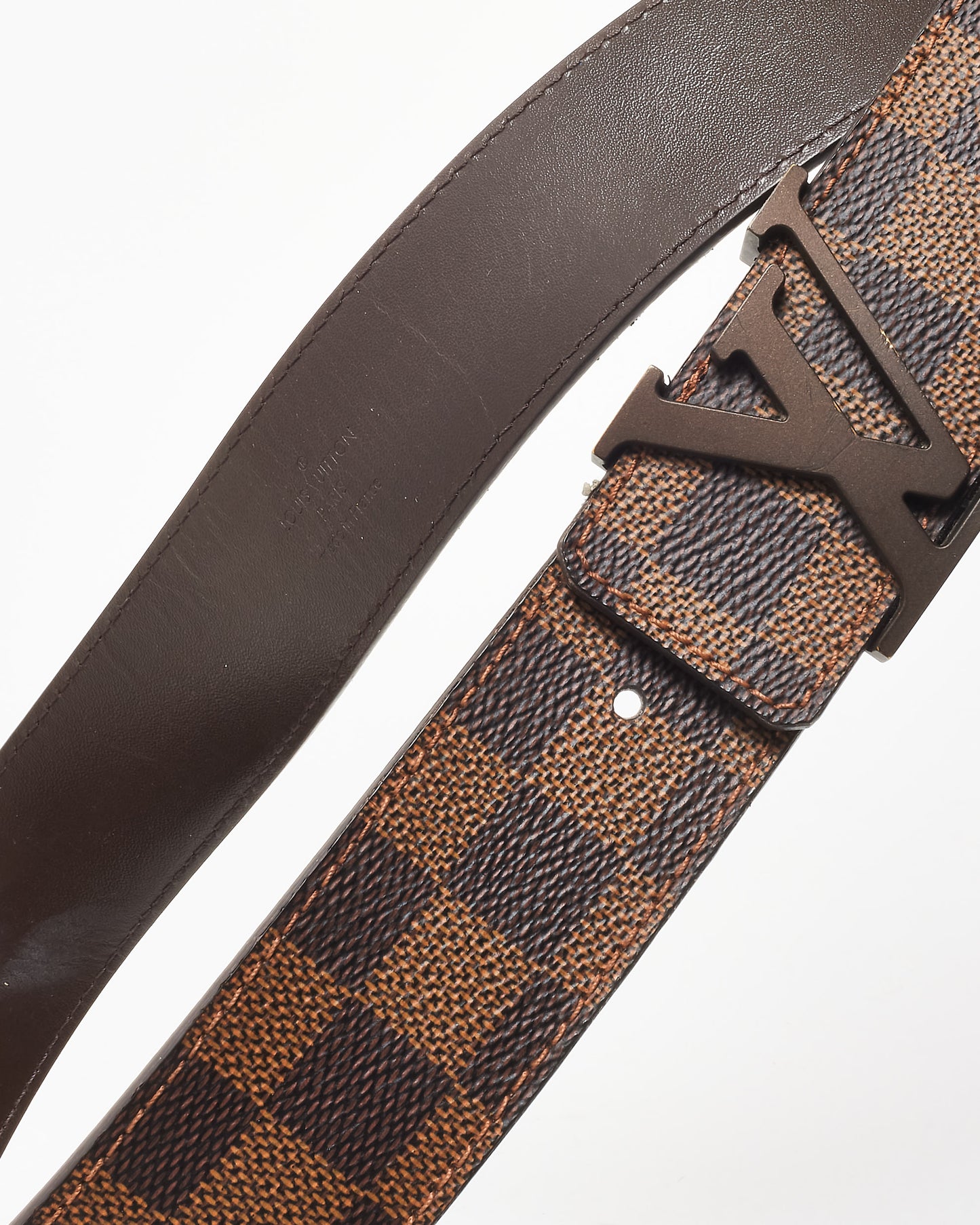 Louis Vuitton Damier Ebene Reversible Logo Belt - 90/36