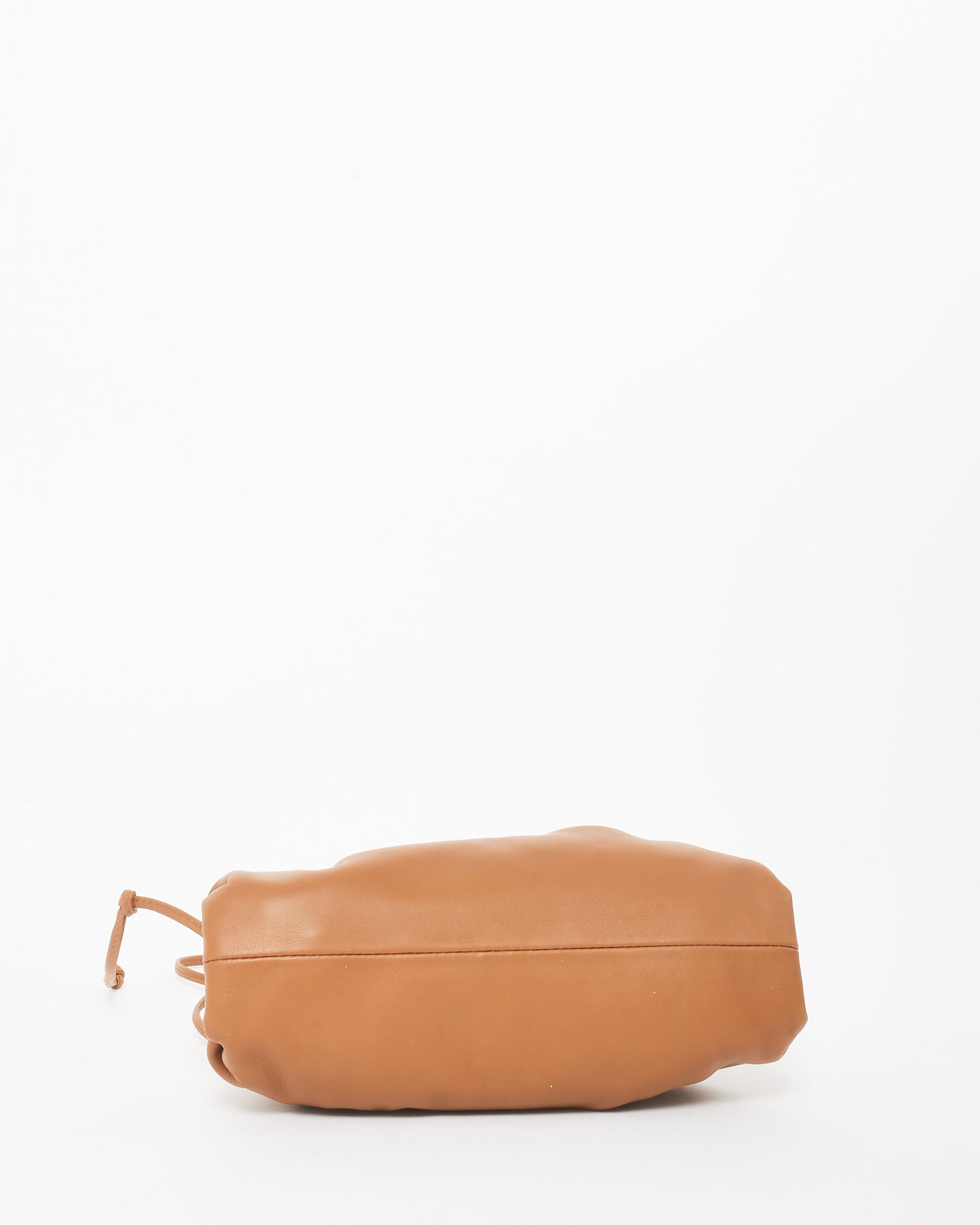 Bottega Veneta Camel Brown Leather The Mini Pouch Clutch Bag