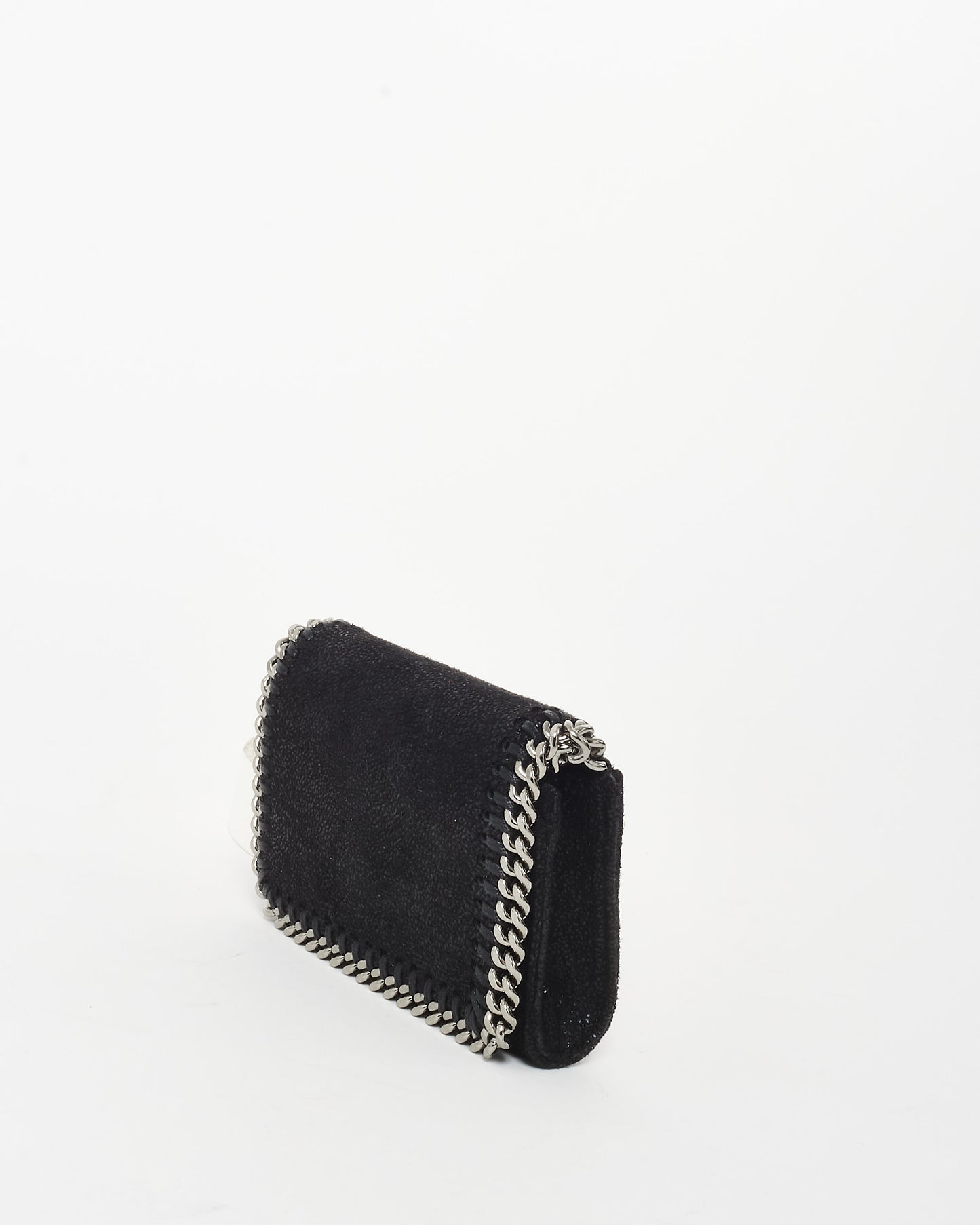 Stella McCartney Black Falabella Card Holder On Chain