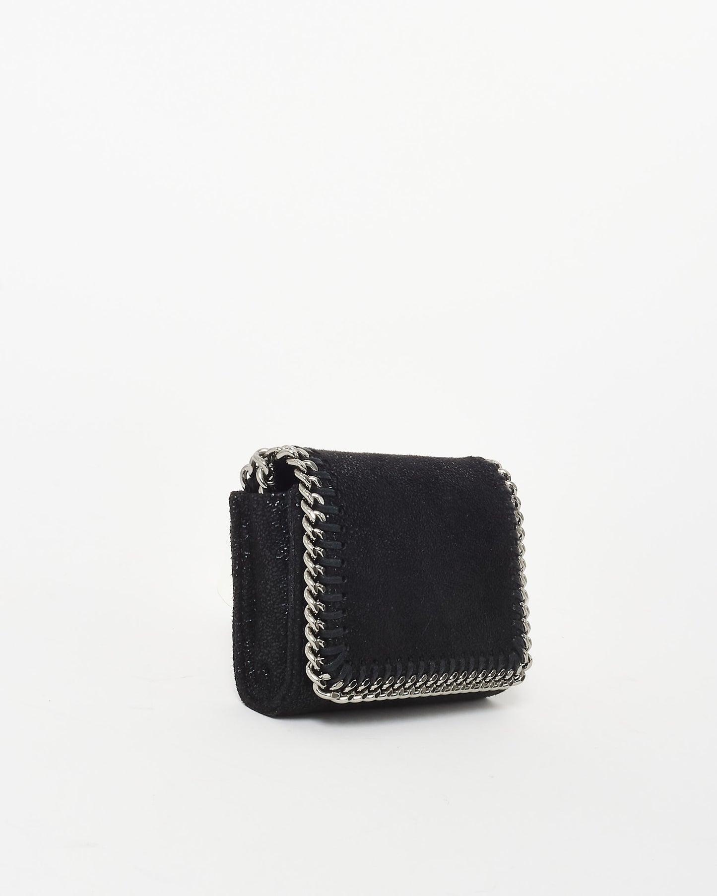 Stella McCartney Black Falabella Card Holder On Chain