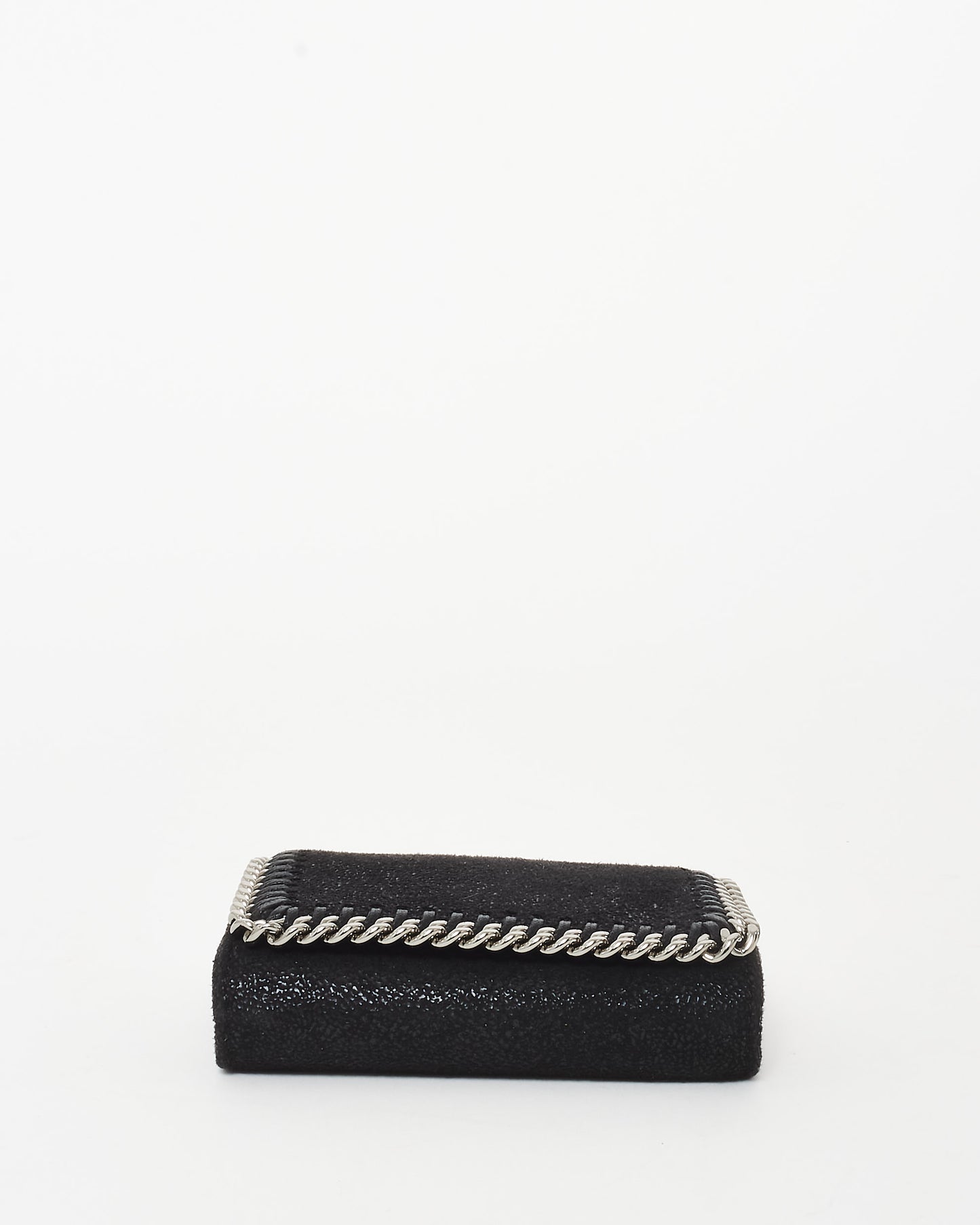 Stella McCartney Black Falabella Card Holder On Chain