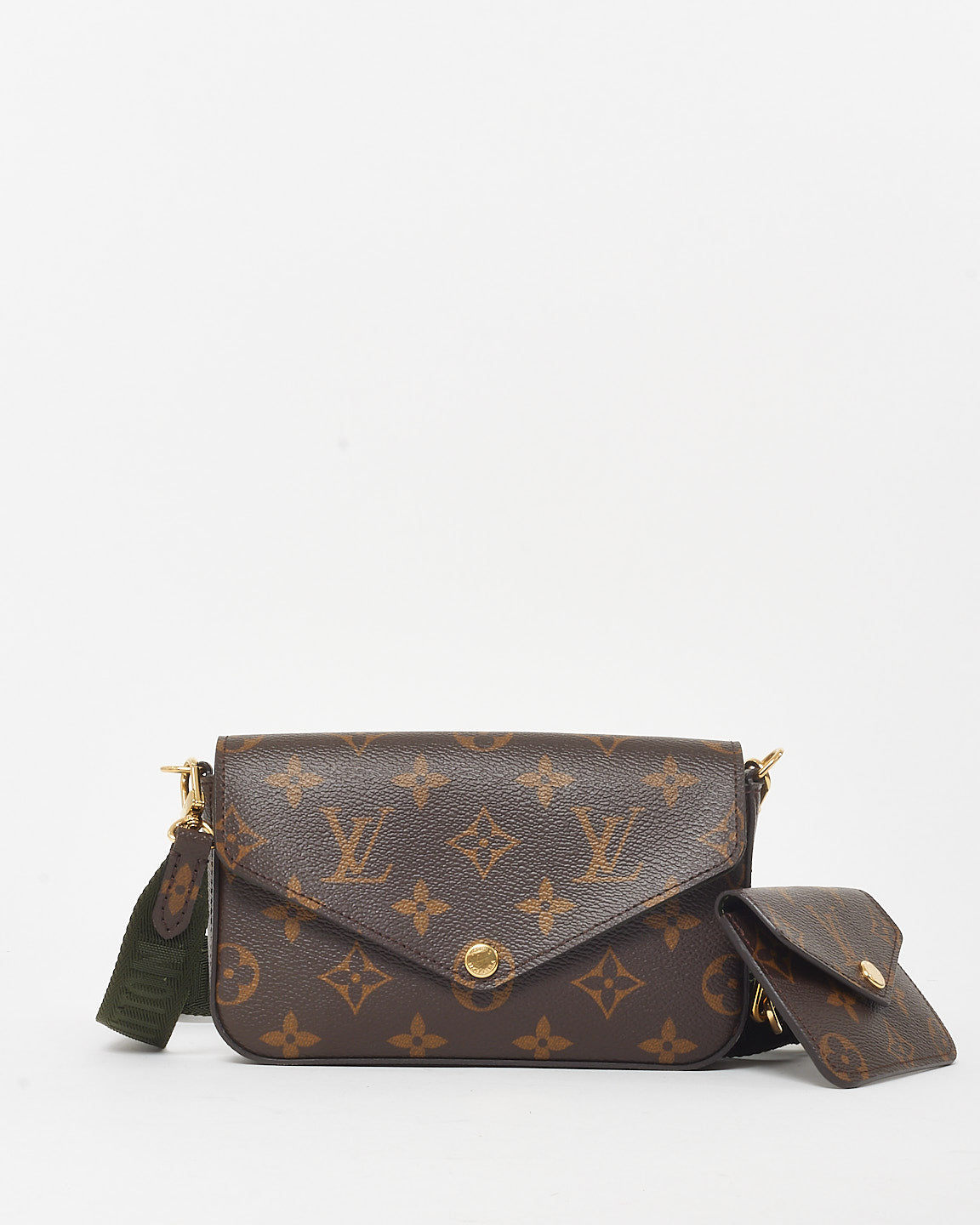 Louis Vuitton Monogram Coated Canvas Pochette Felicie Strap 
Go