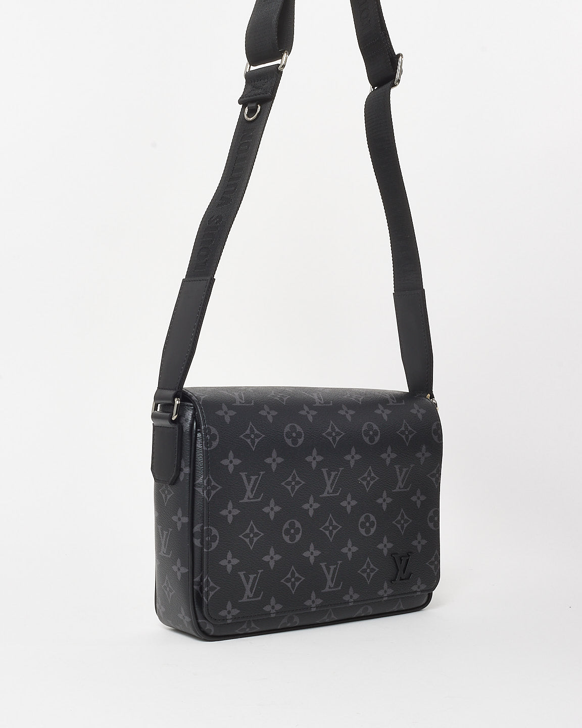 Louis Vuitton Monogram Eclipse Coated Canvas District PM Crossbody Bag