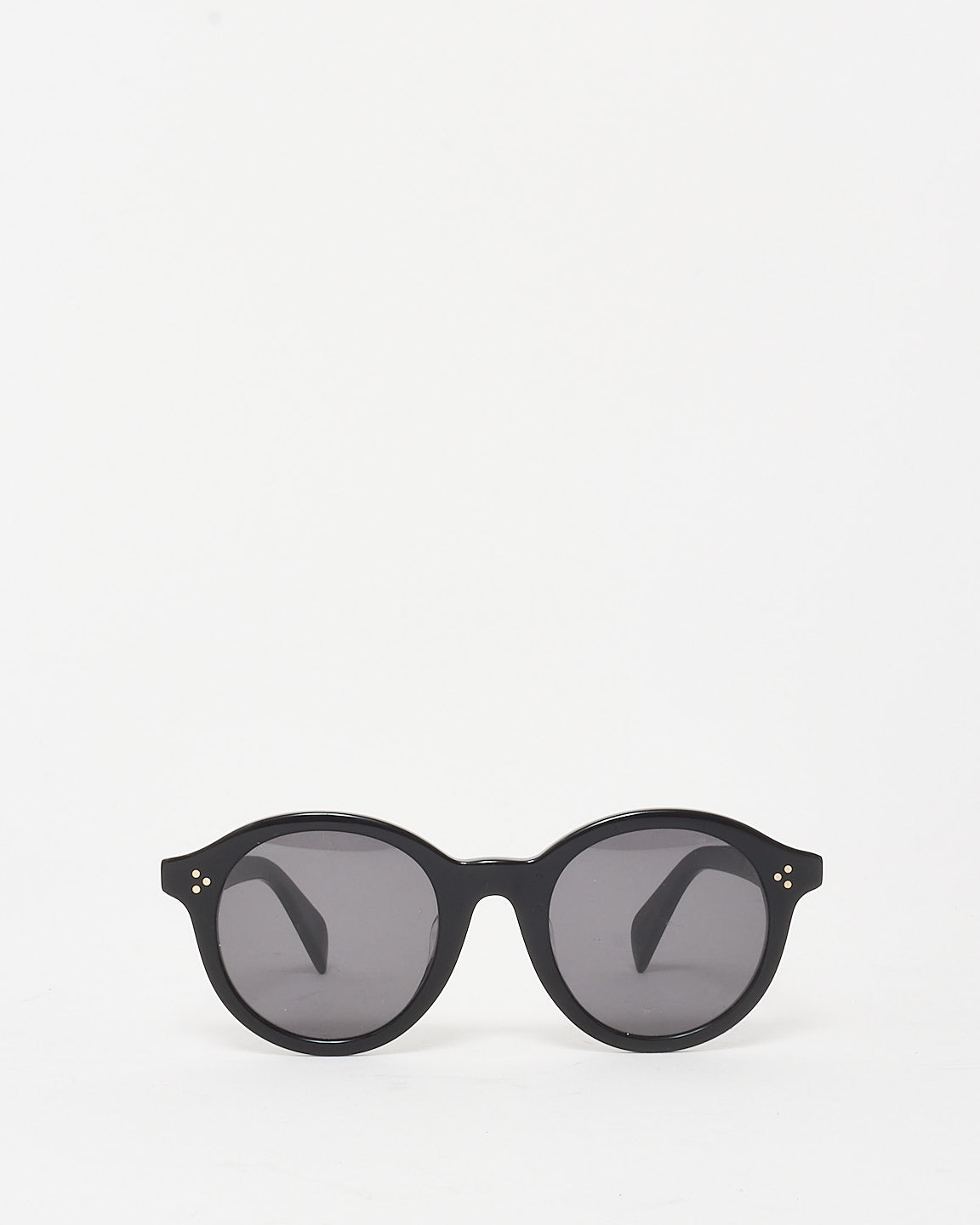 Celine Black Acetate Round Frame CL40034F Sunglasses