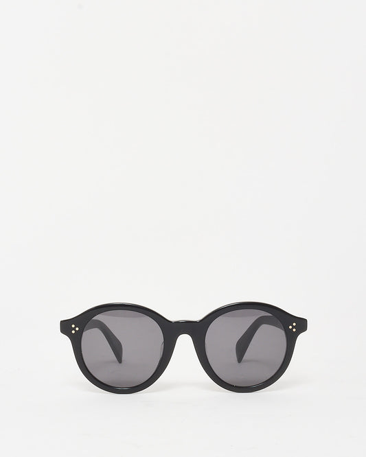 Celine Black Acetate Round Frame CL40034F Sunglasses