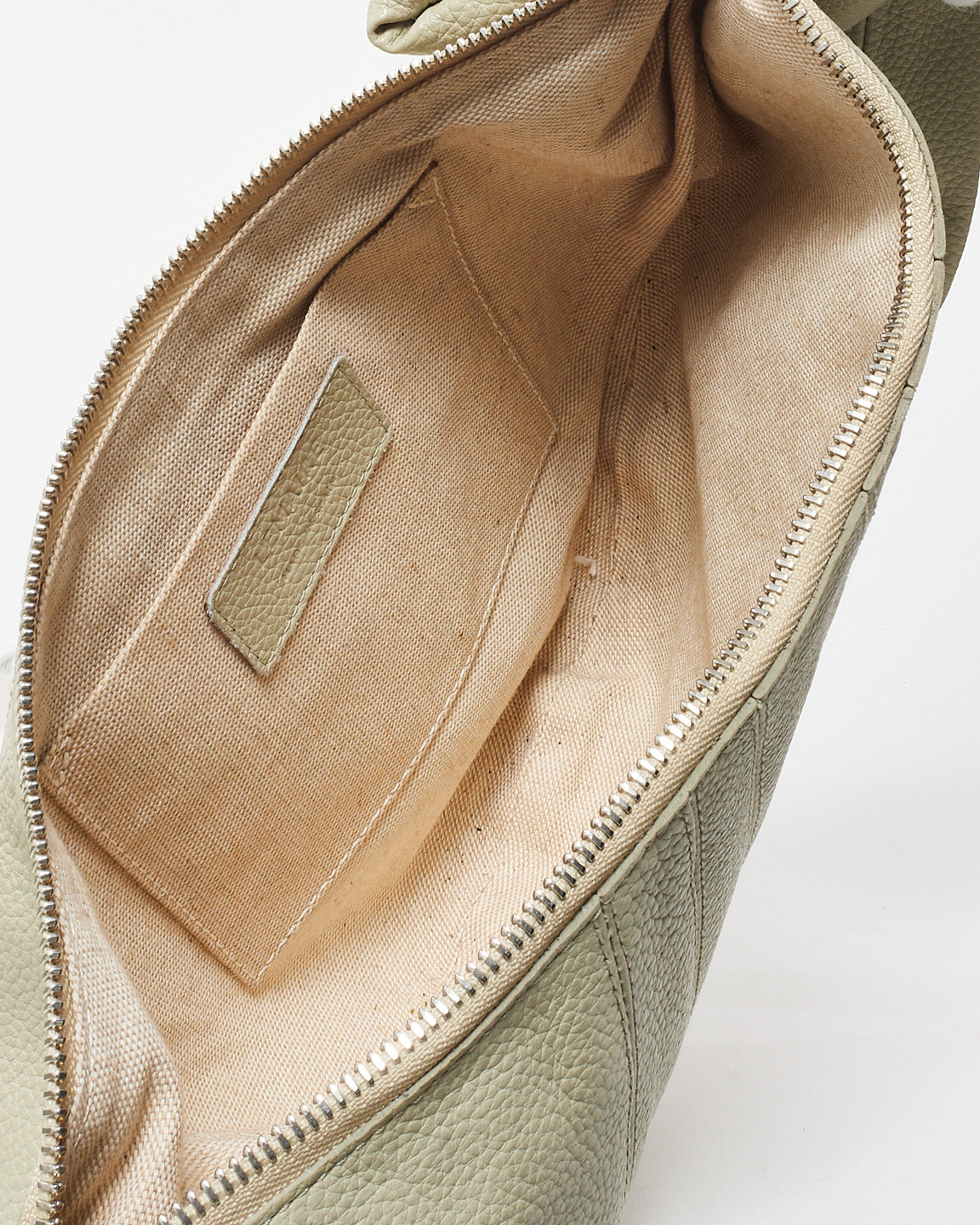 Lemaire Dusty Khaki Leather Small Croissant Bag