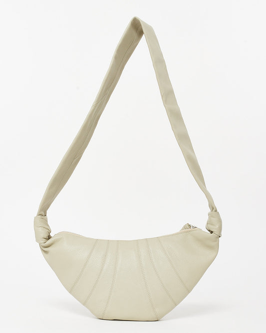 Lemaire Dusty Khaki Leather Small Croissant Bag