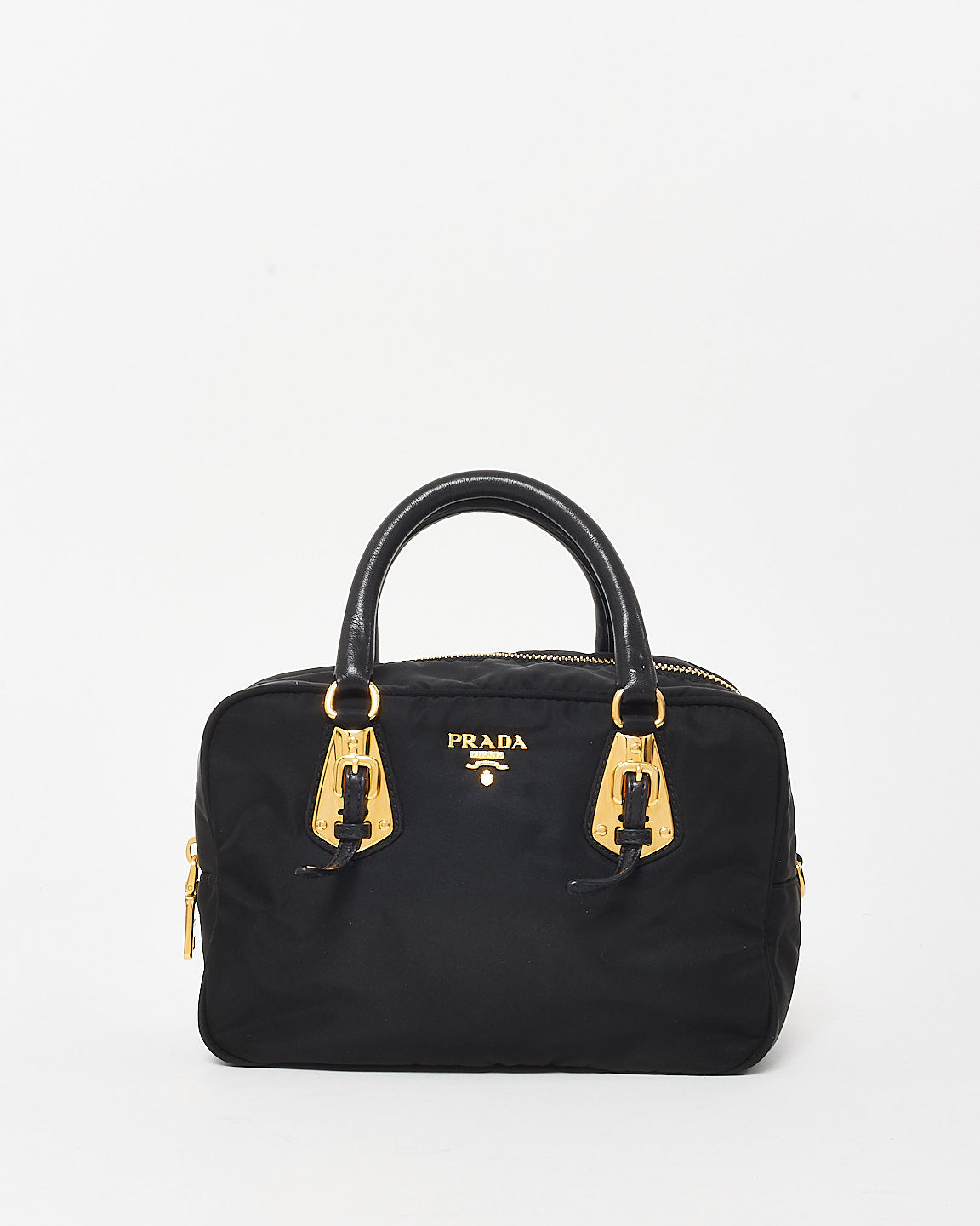 Prada Black Nylon Mini Duffle Bag w/ NO STRAP