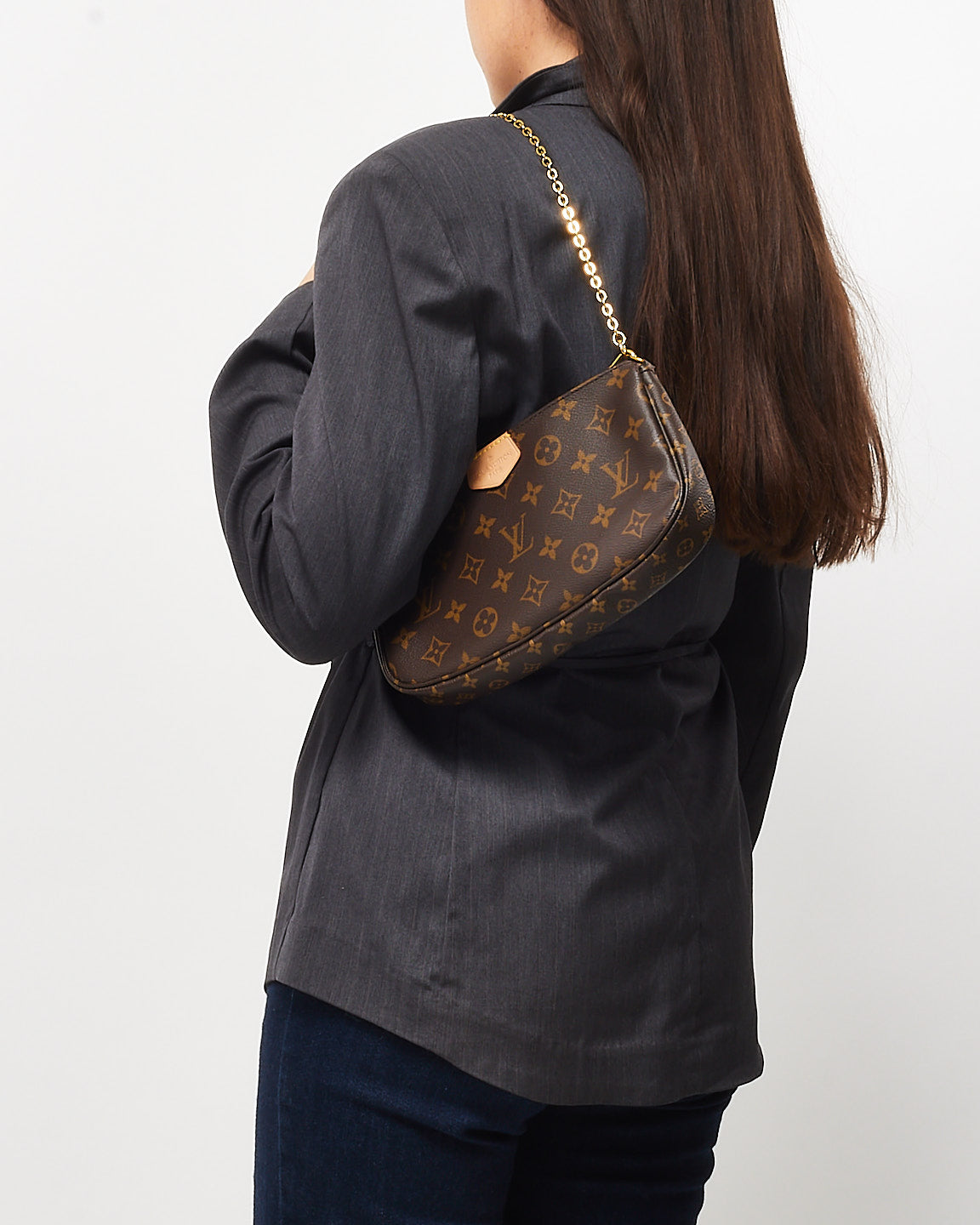 Louis Vuitton Monogram Coated Canvas Multi Pochette Bag W/OUT STRAP