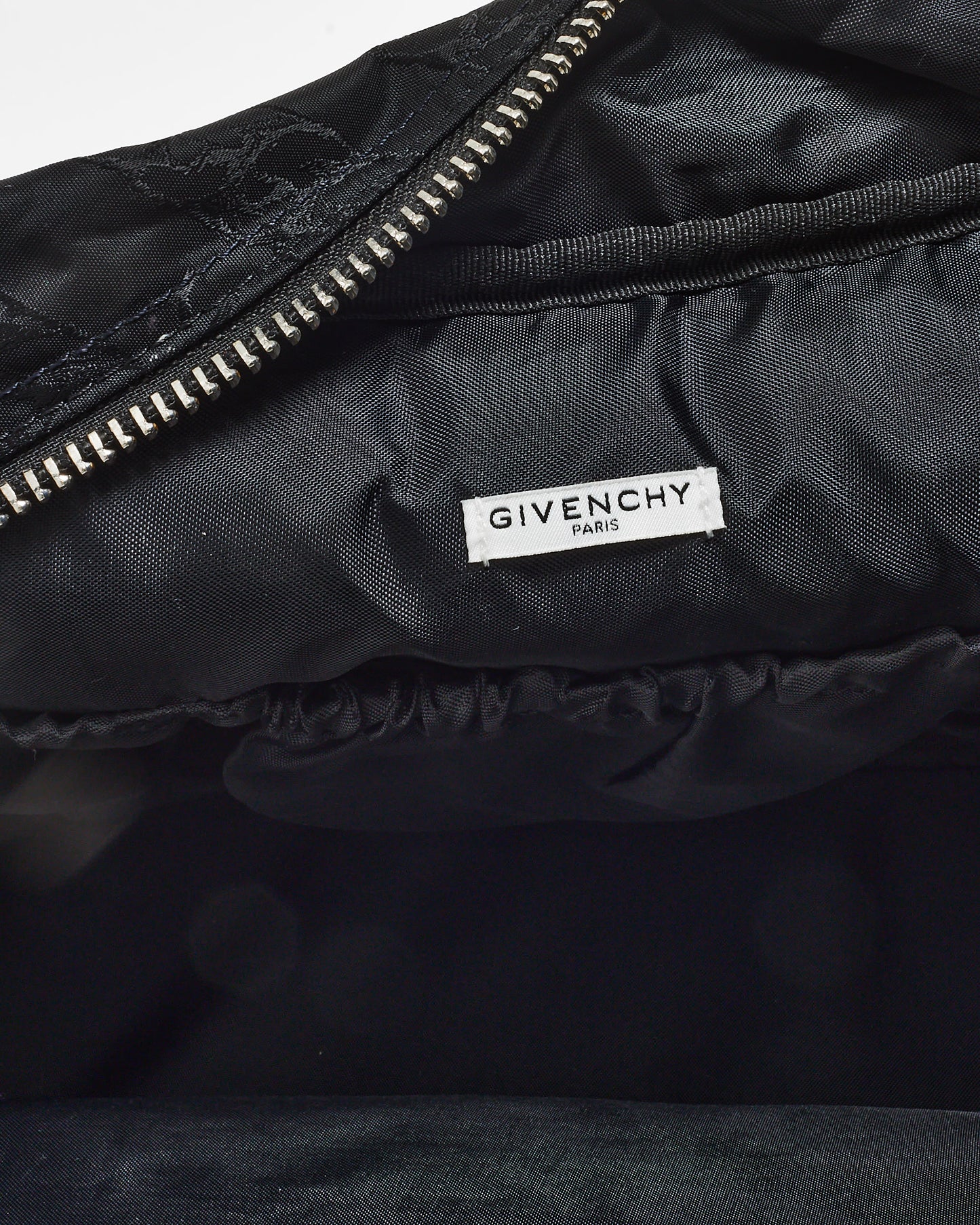 Givenchy Black 
White Nylon Logo Diaper Bag