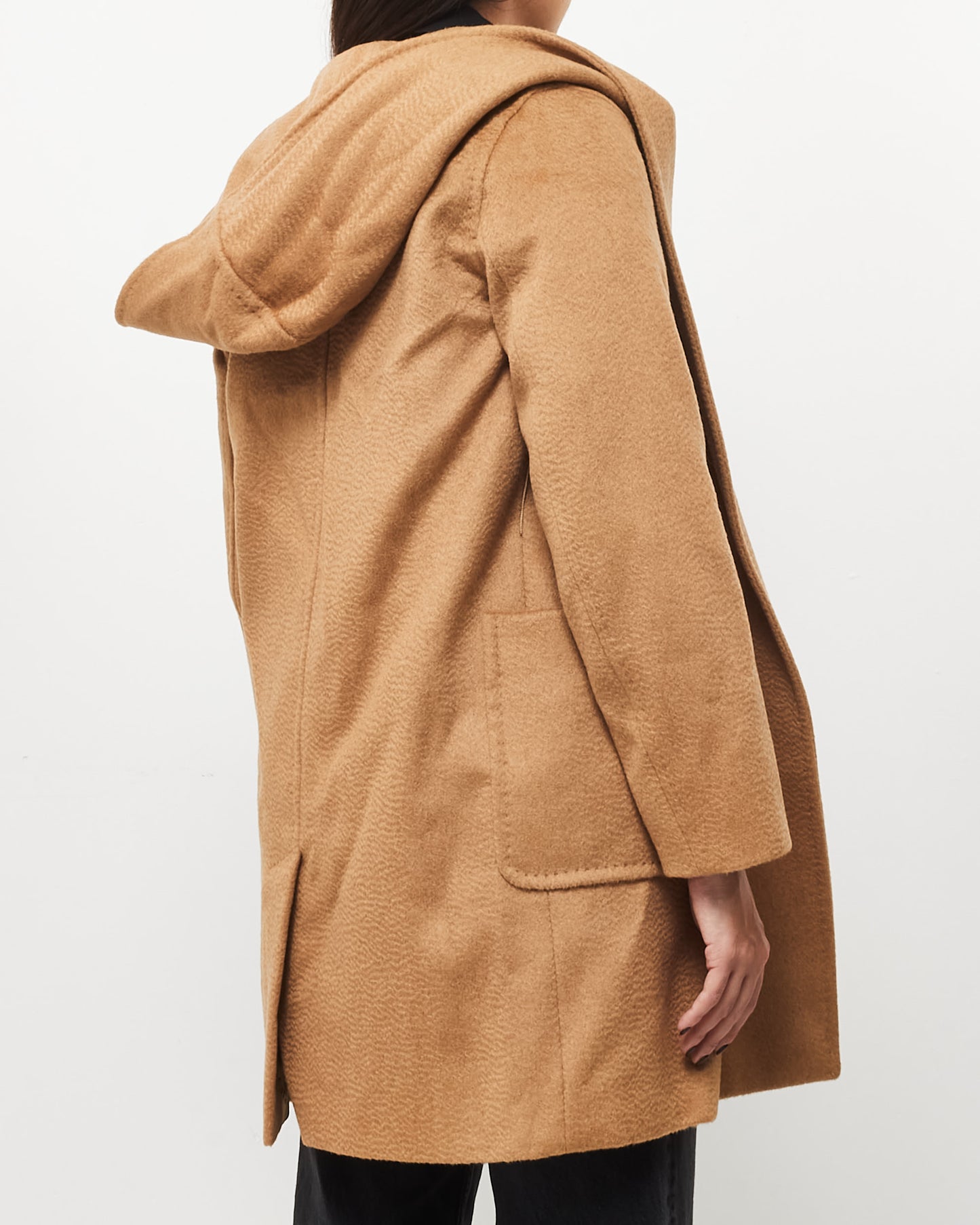 Max Mara Camel Wool Rialto Belted Coat - 0