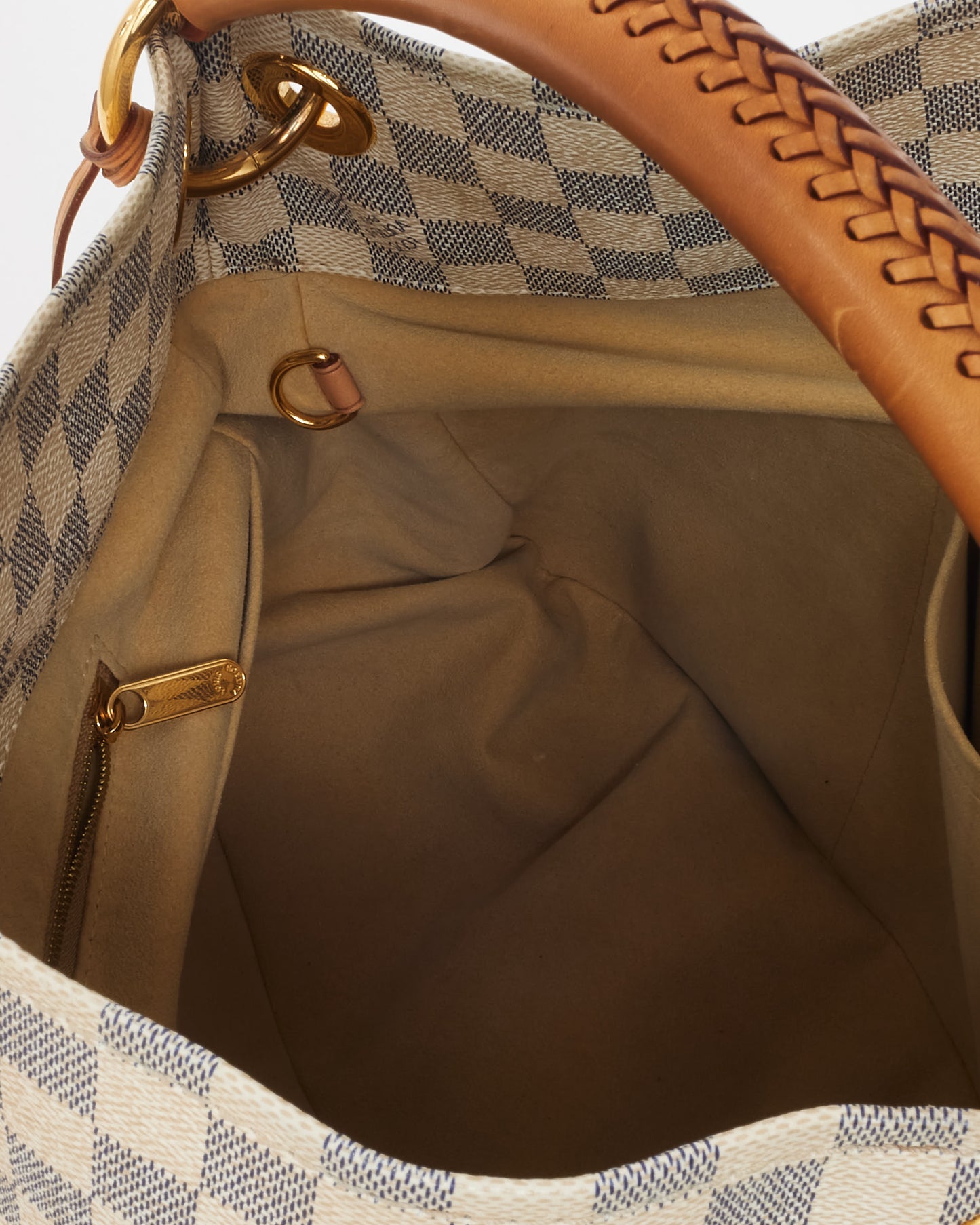 Louis Vuitton White Damier Azur Coated Canvas Artsy MM Shoulder Bag