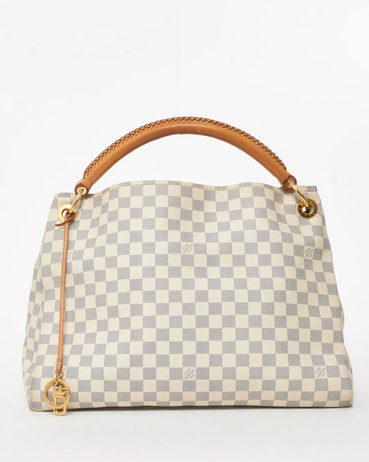 Louis Vuitton White Damier Azur Coated Canvas Artsy MM Shoulder Bag