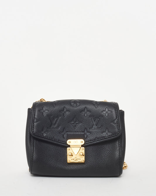 Louis Vuitton Black Leather Empreinte Saint Germain BB Crossbody Bag