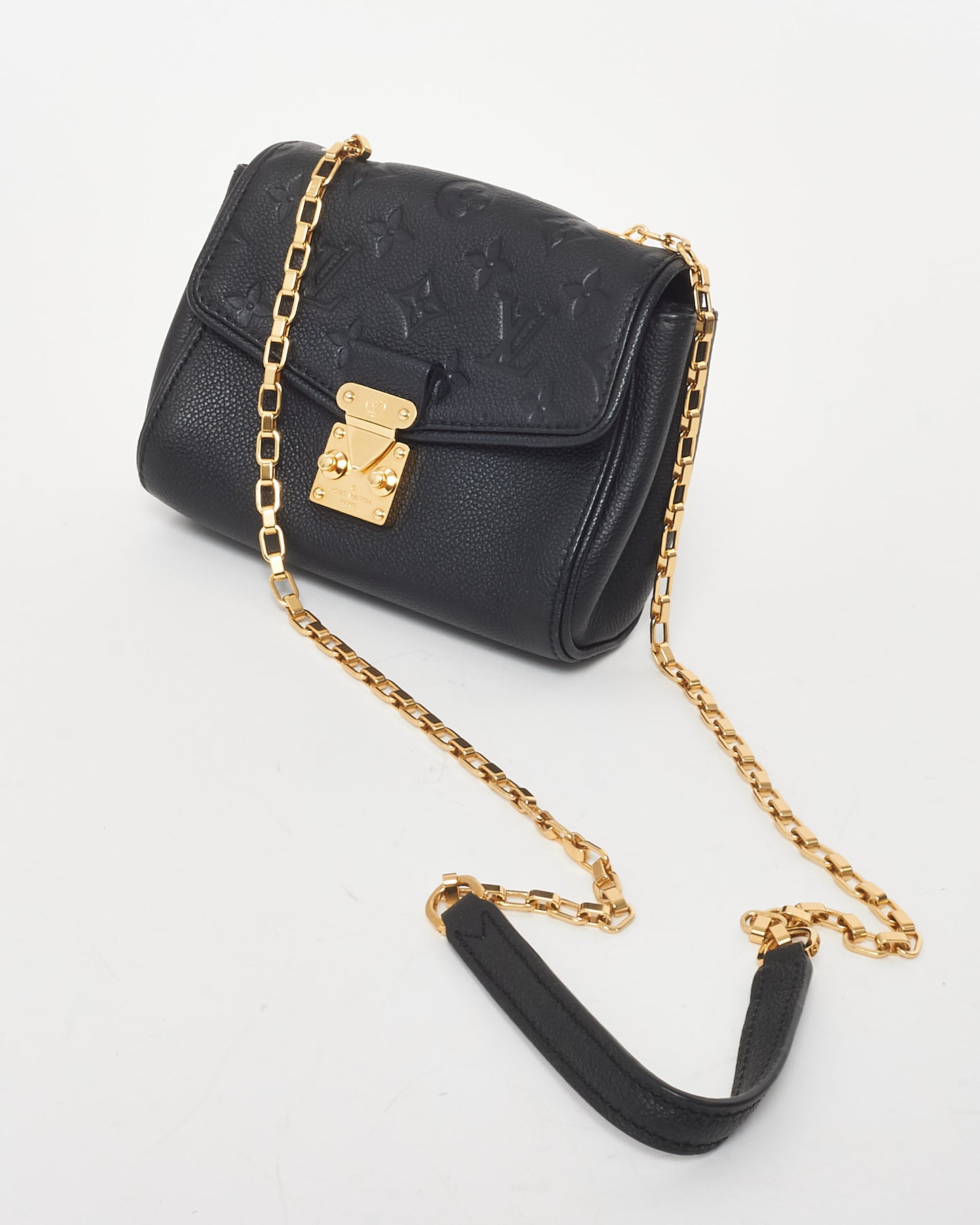 Louis Vuitton Black Leather Empreinte Saint Germain BB Crossbody Bag