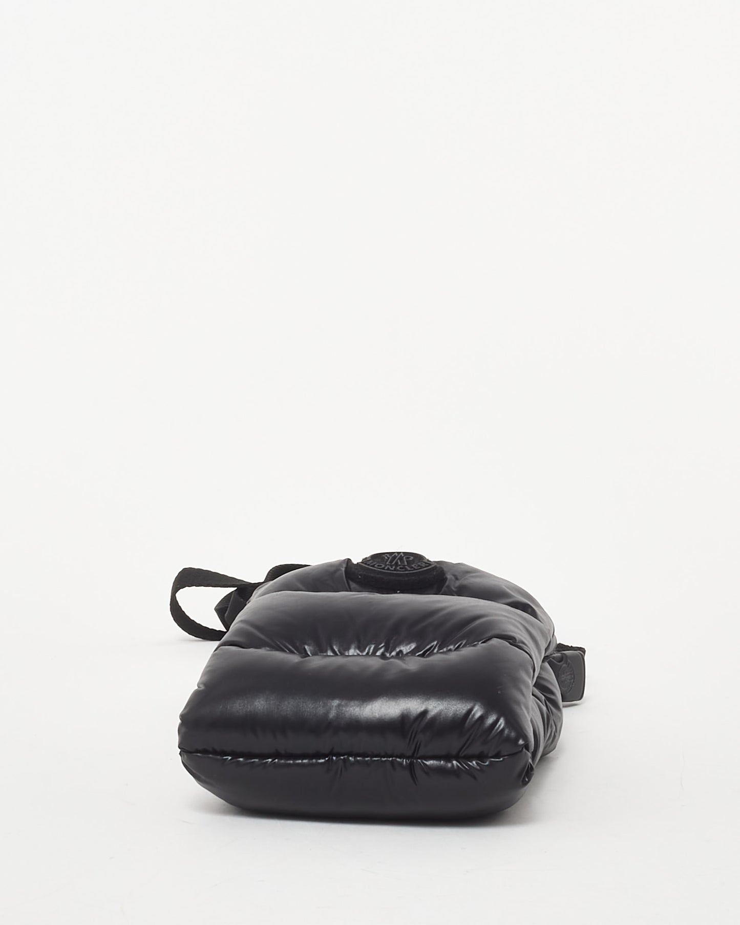 Moncler Black Down Puffer Logo Crossbody Phone Case