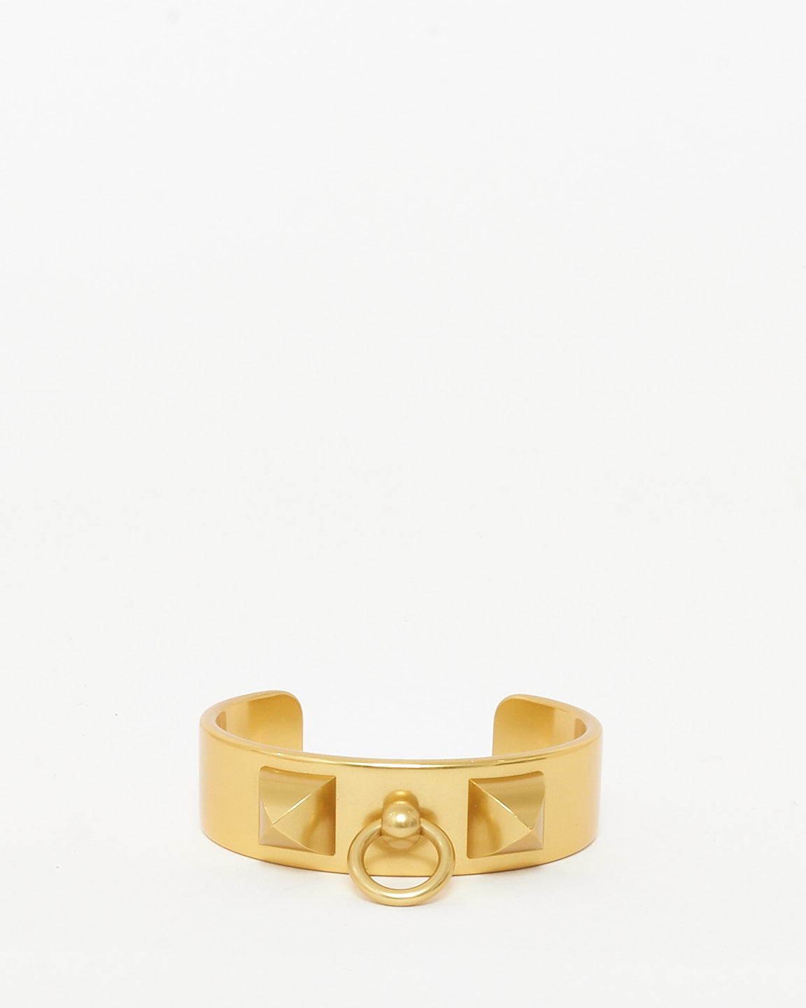 Hermès Gold Medor Aluminium Sunset Bangle Bracelet - T2