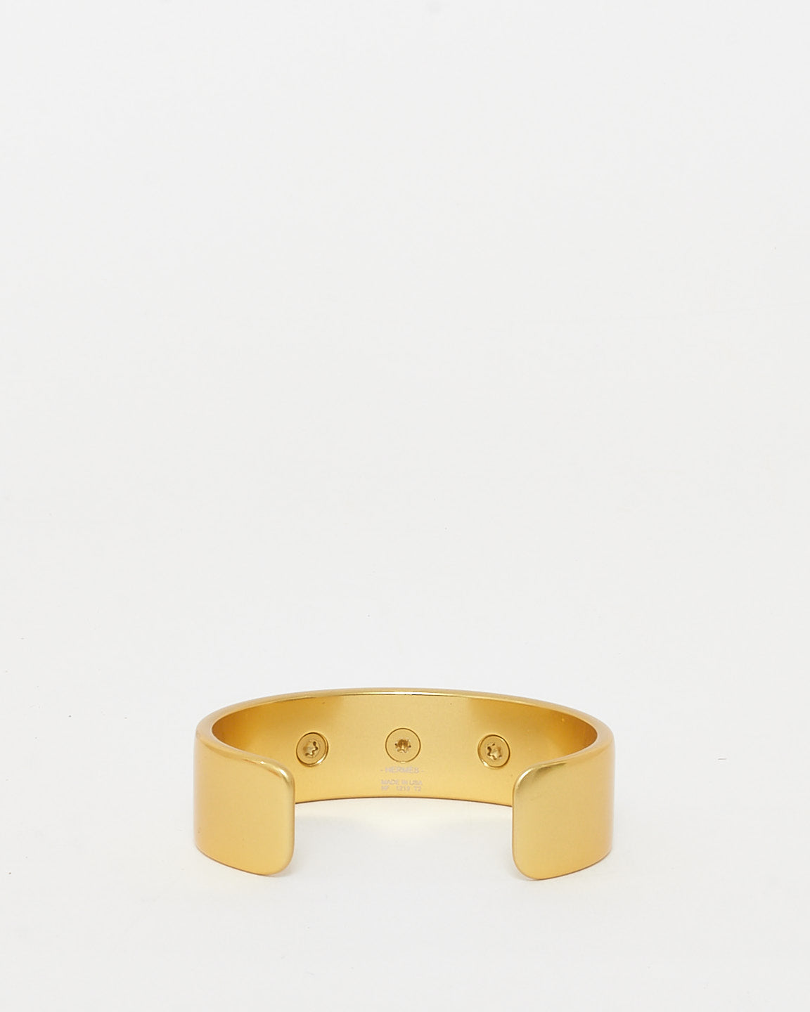 Hermès Gold Medor Aluminium Sunset Bangle Bracelet - T2