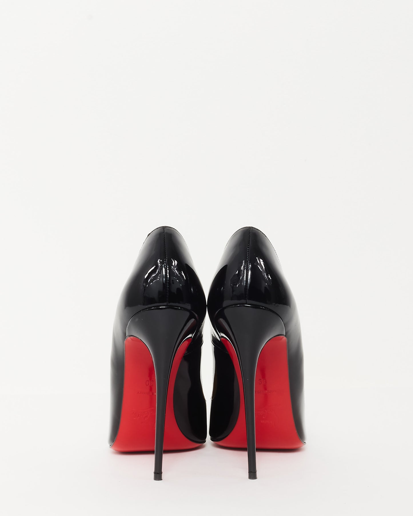 Christian Louboutin Black Patent Leather So Kate 120 Pumps-39