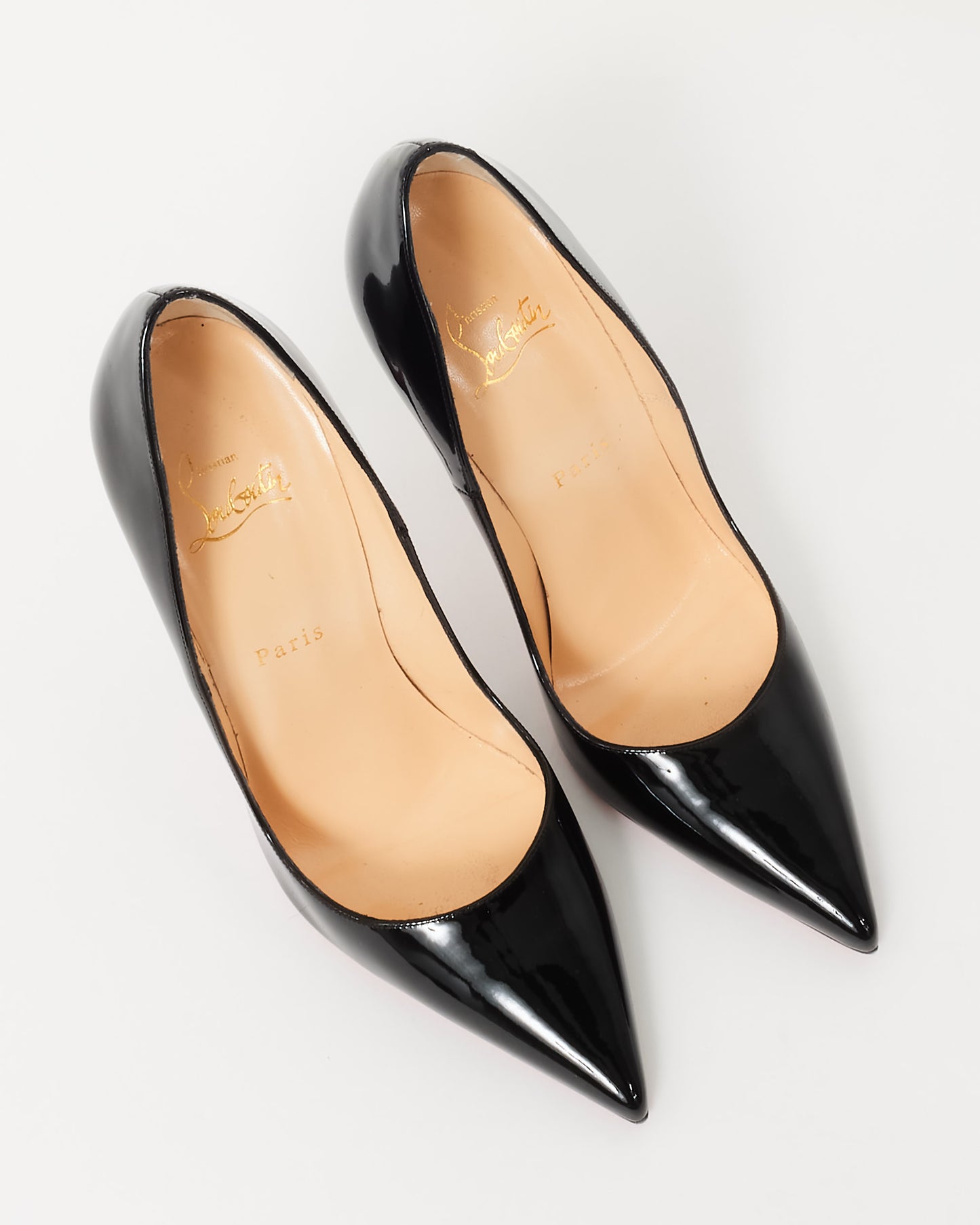 Christian Louboutin Black Patent Leather So Kate 120 Pumps-39