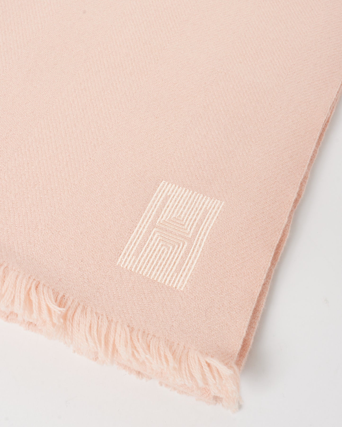 Hermès Rose Cashmere Poudre Soft Stole Scarf