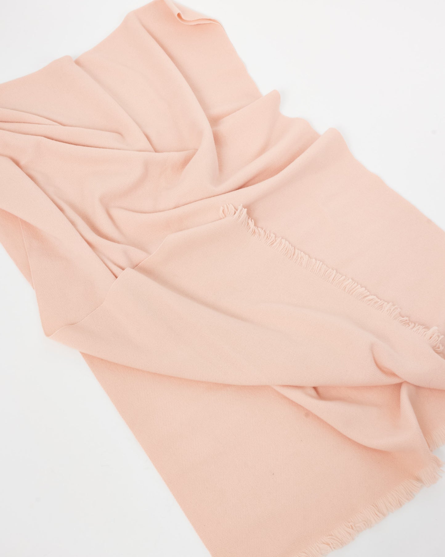 Hermès Rose Cashmere Poudre Soft Stole Scarf