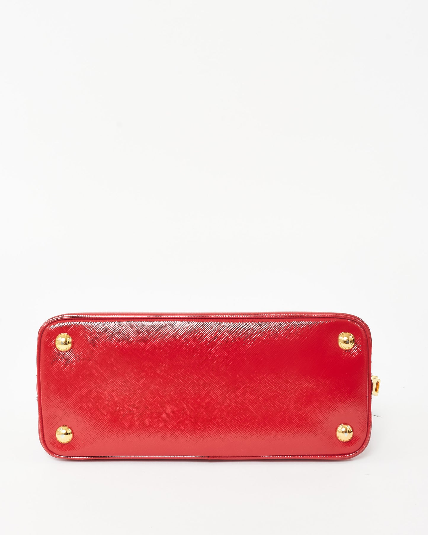 Prada Red Patent Vernice Leather Small Promenade Bag