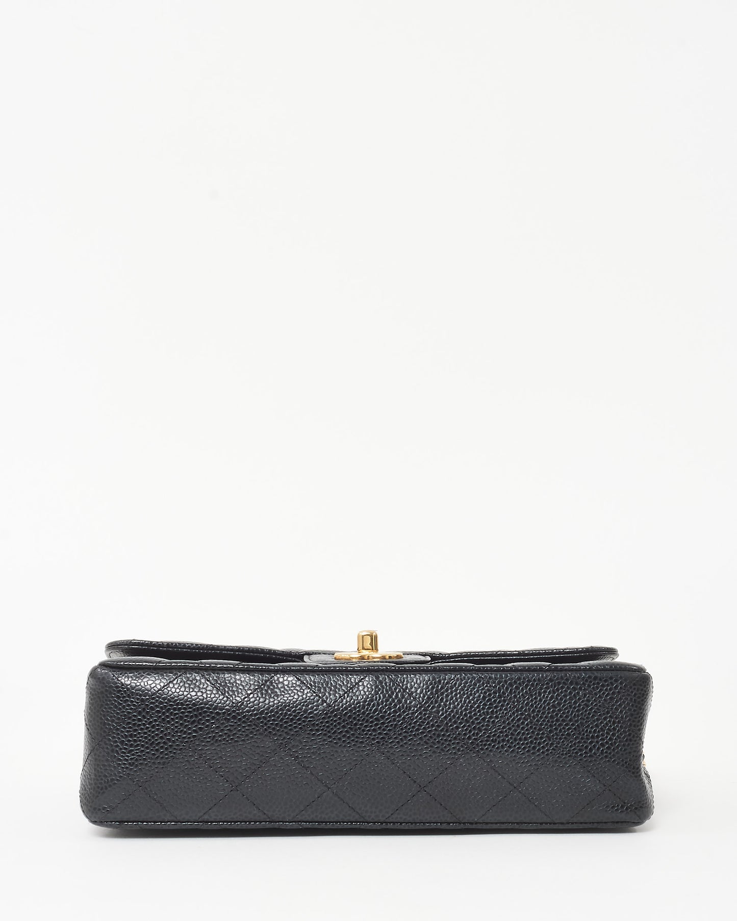 Chanel Black Caviar Leather Small Double Flap Bag GHW